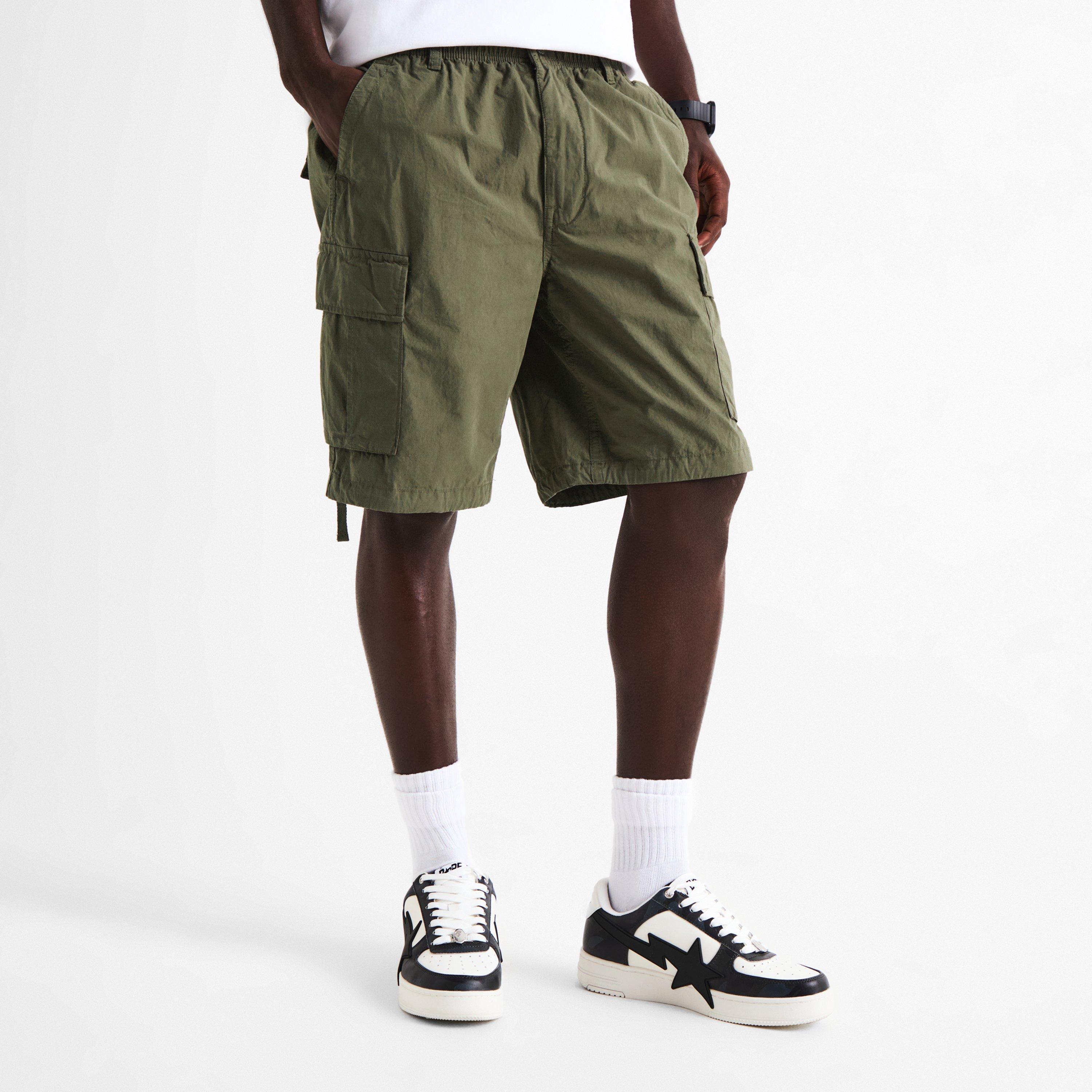 Khaki - AAPE - AAPE NOW Cargo Short Sn63 - 3