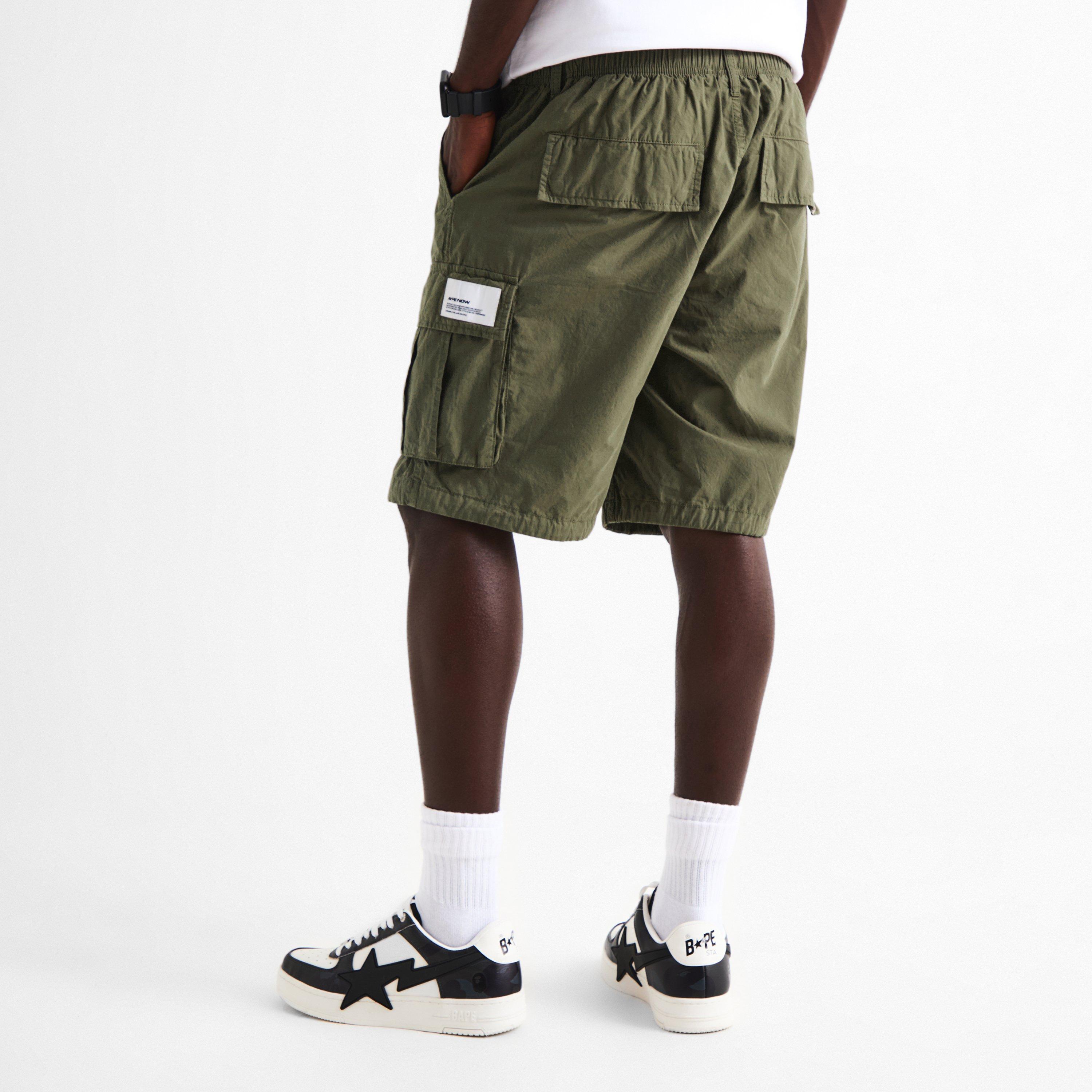 Khaki - AAPE - AAPE NOW Cargo Short Sn63 - 4