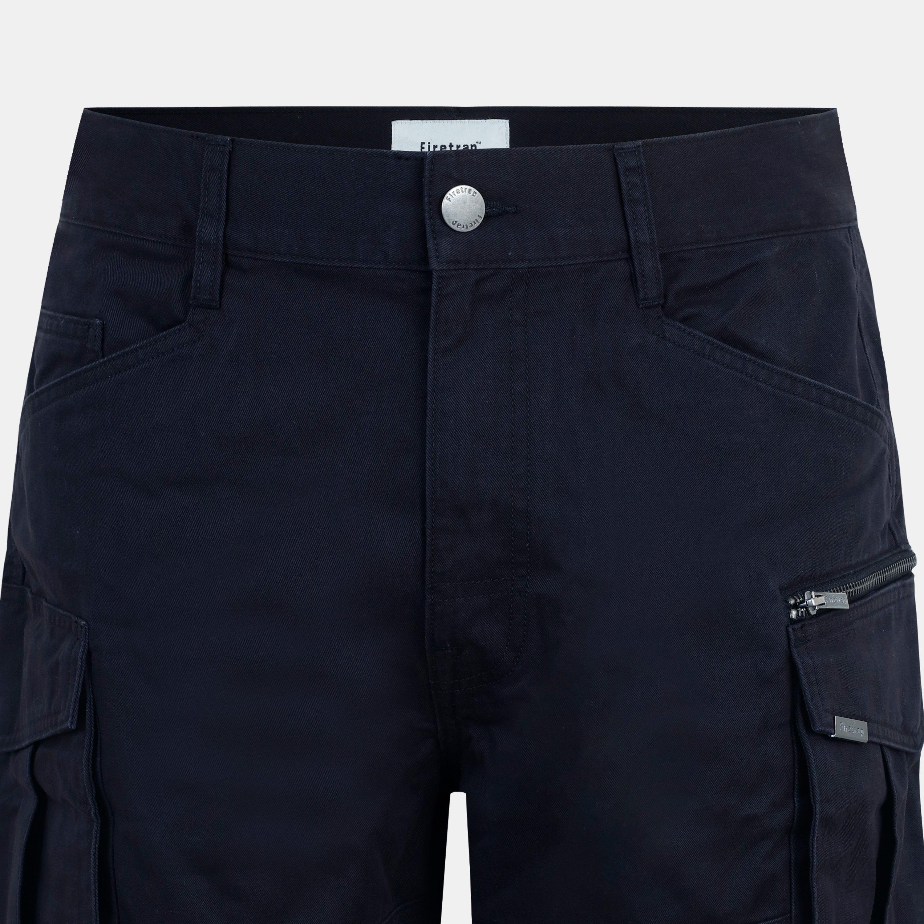Gewaschenes Schwarz - Firetrap - BTK Shorts Mens - 5