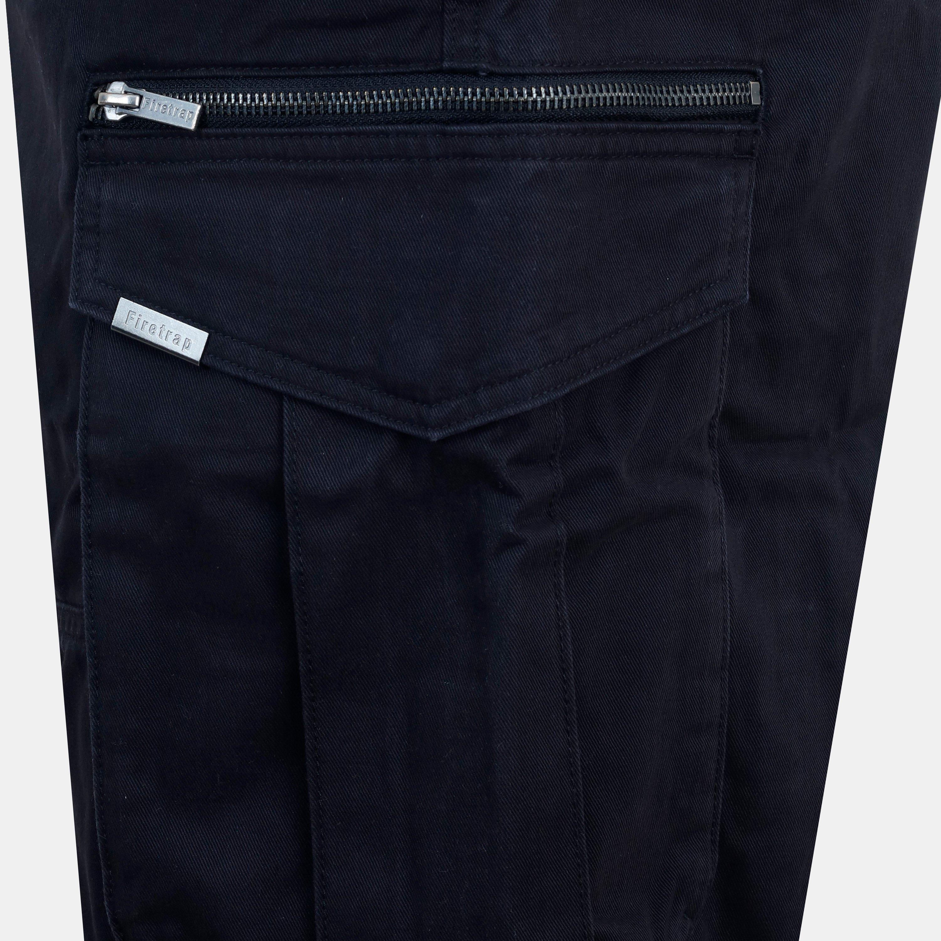 Gewaschenes Schwarz - Firetrap - BTK Shorts Mens - 8