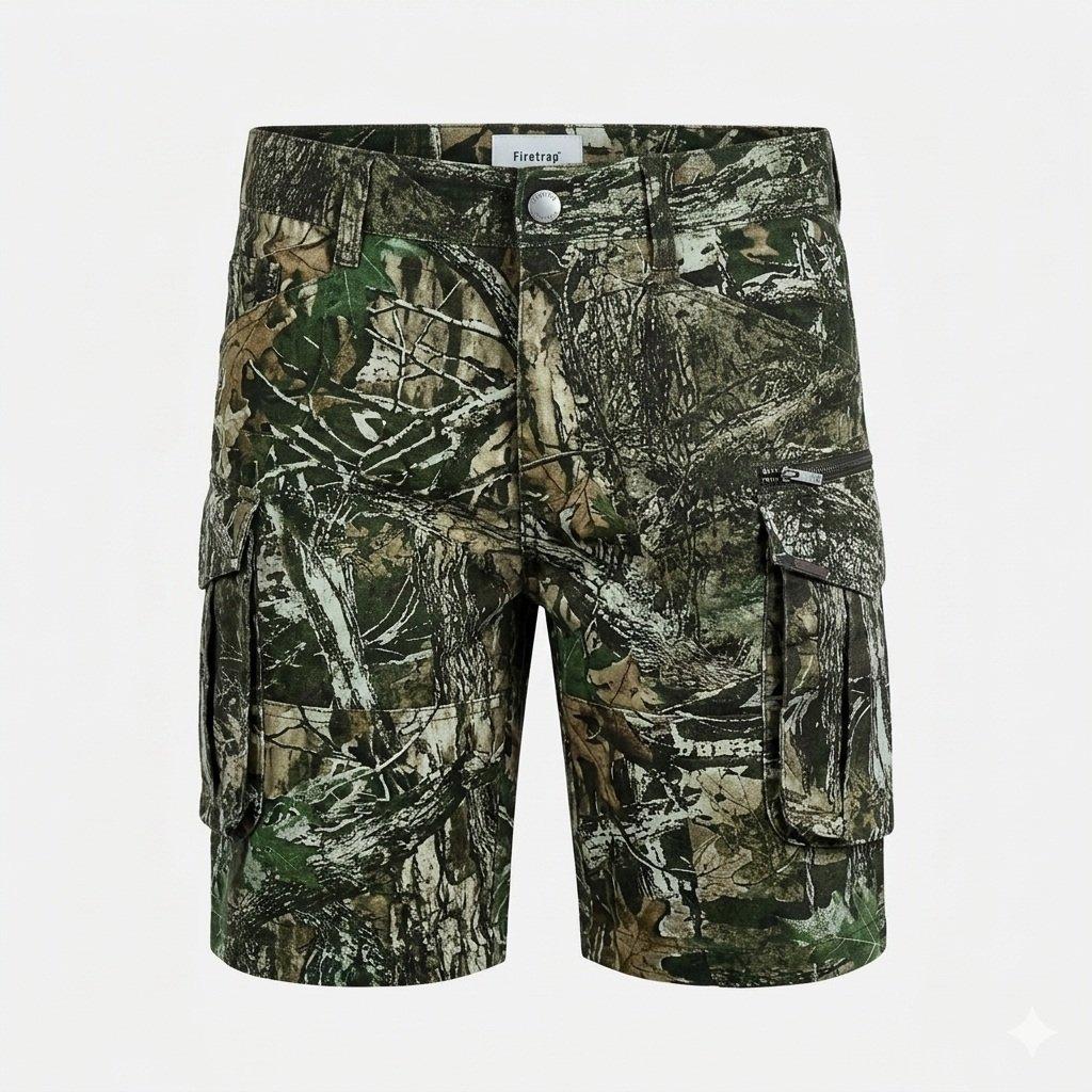 Firetrap Men's Btk Shorts - Tree Camo - L