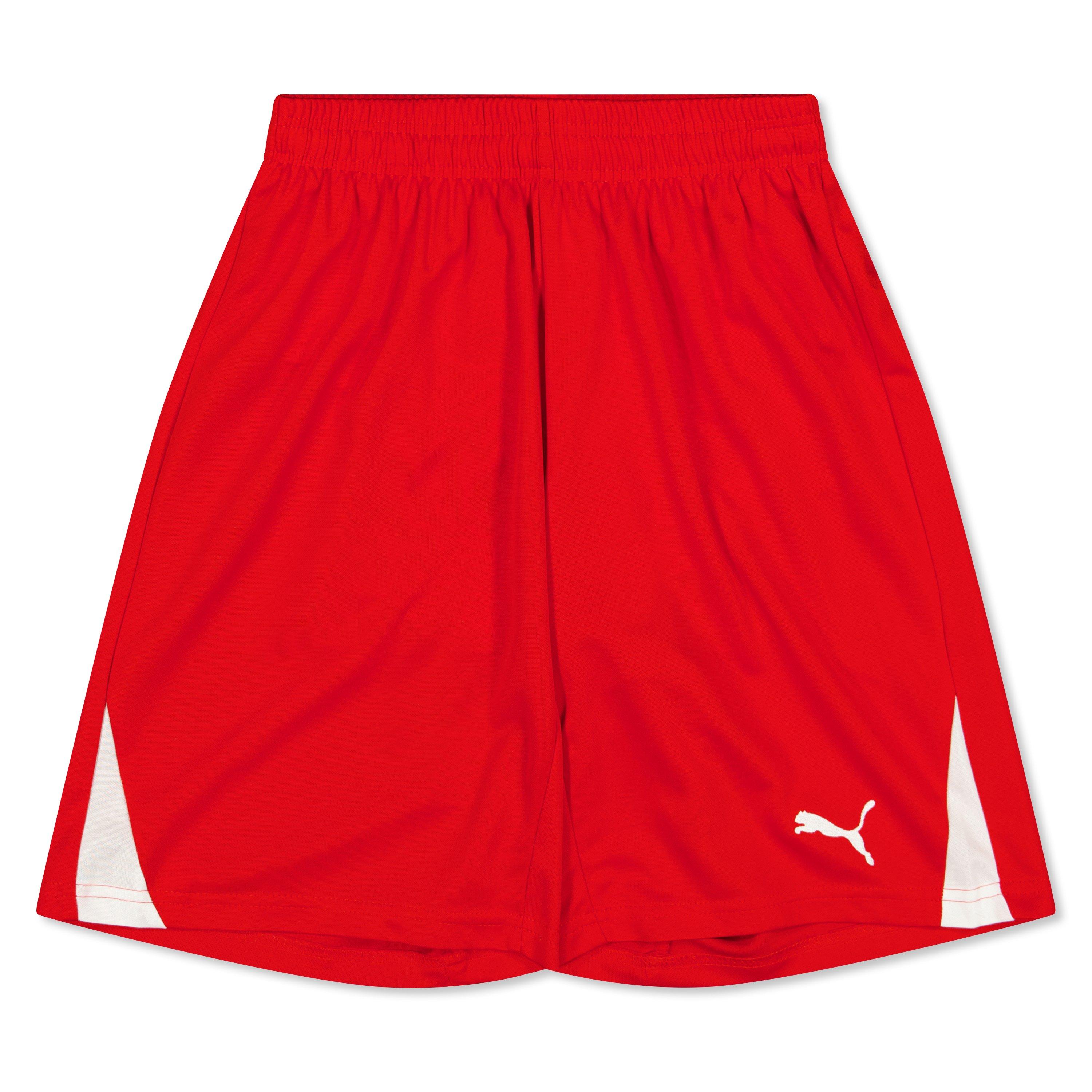Red - Puma - (3) Fb Team Shorts With Brief Juniors - 1
