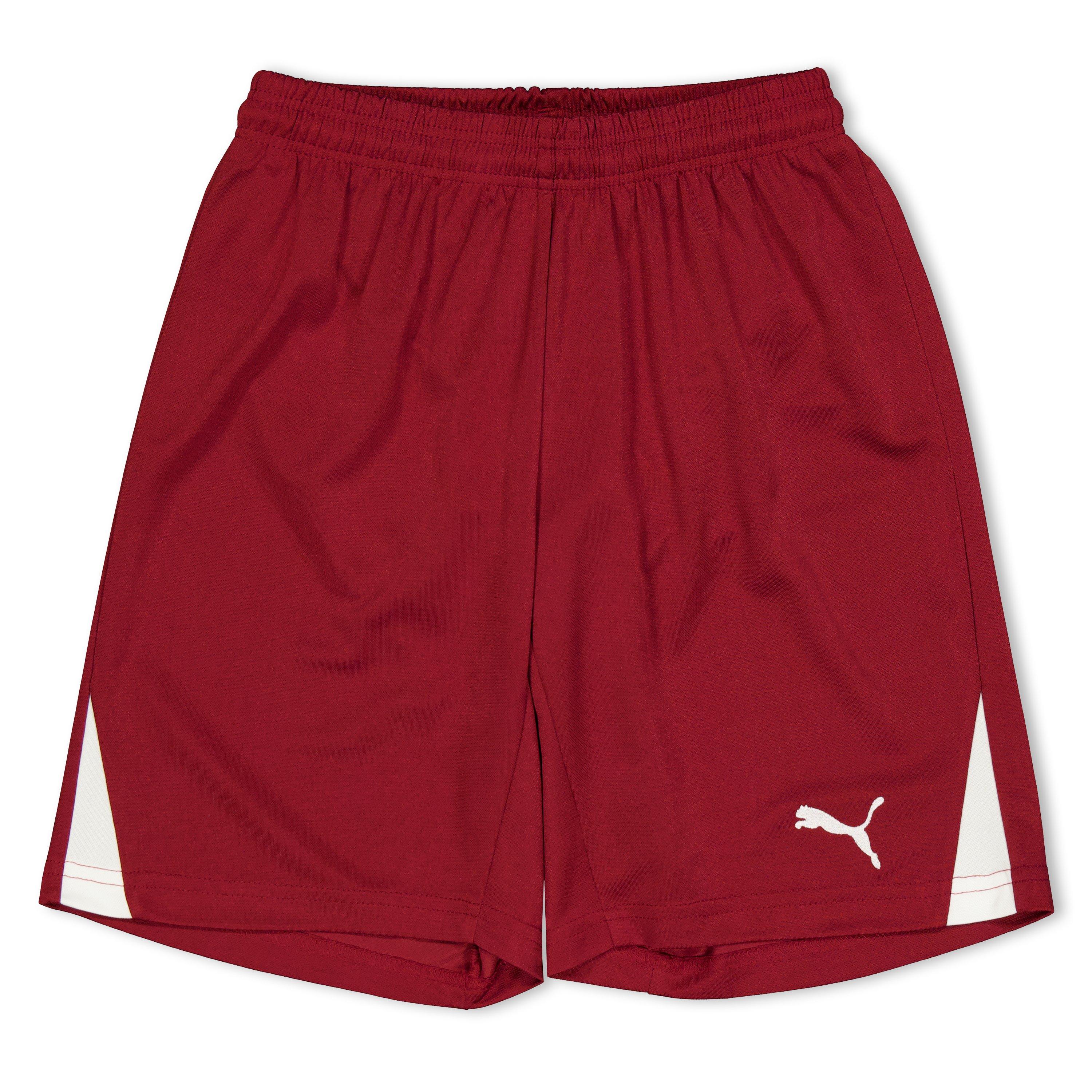 Puma  Kids (F3) Fb Team Shorts With Brief Juniors - Red - 16 (4XL)