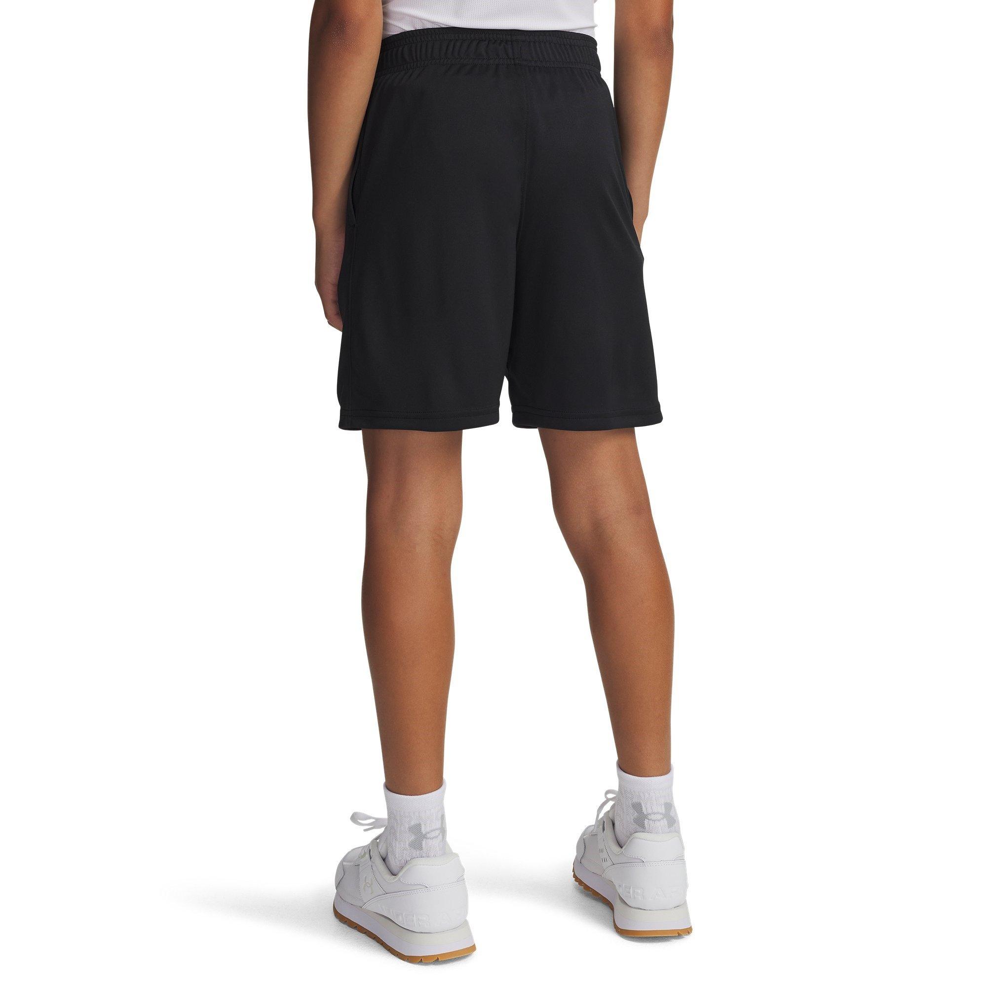 Sort/Hvid - Under Armour - Armour UA Tech™ Woven Wordmark Shorts Boys' - 4