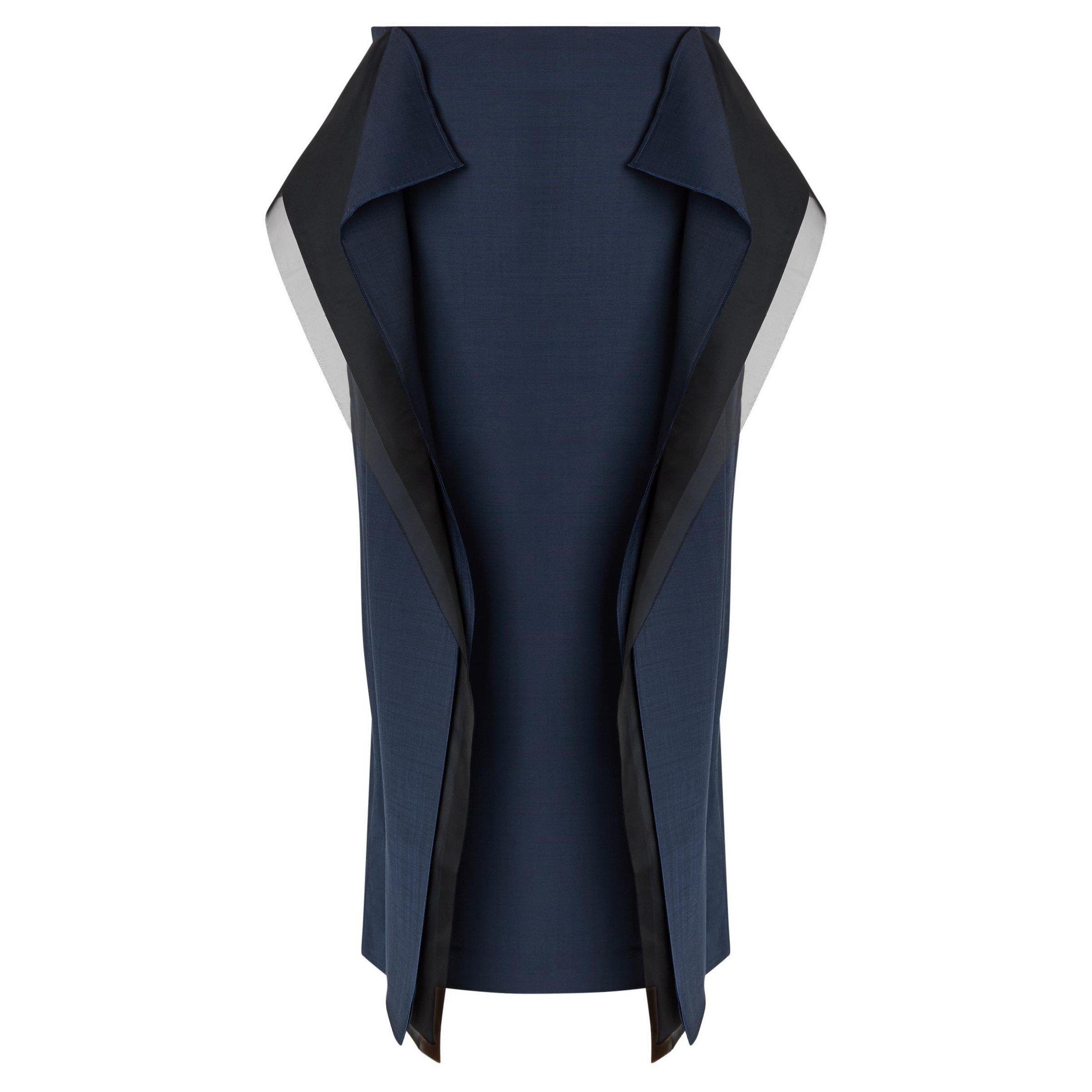 NAVY - Unknown - MIDI HIGH WAISTED PANELLED SKI