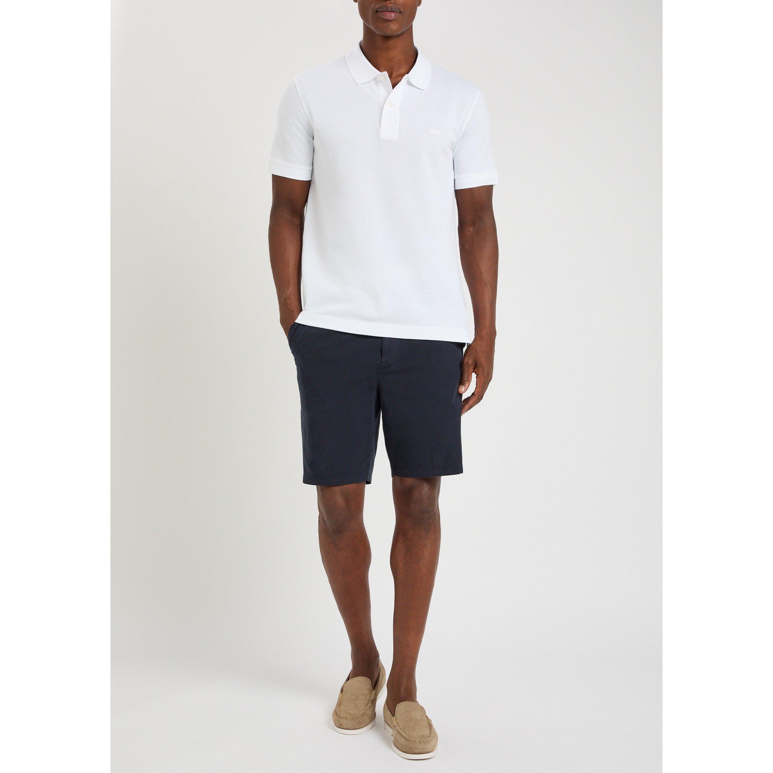 DARK BLUE - Boss - Men's Kane Cotton Chino Shorts - 5