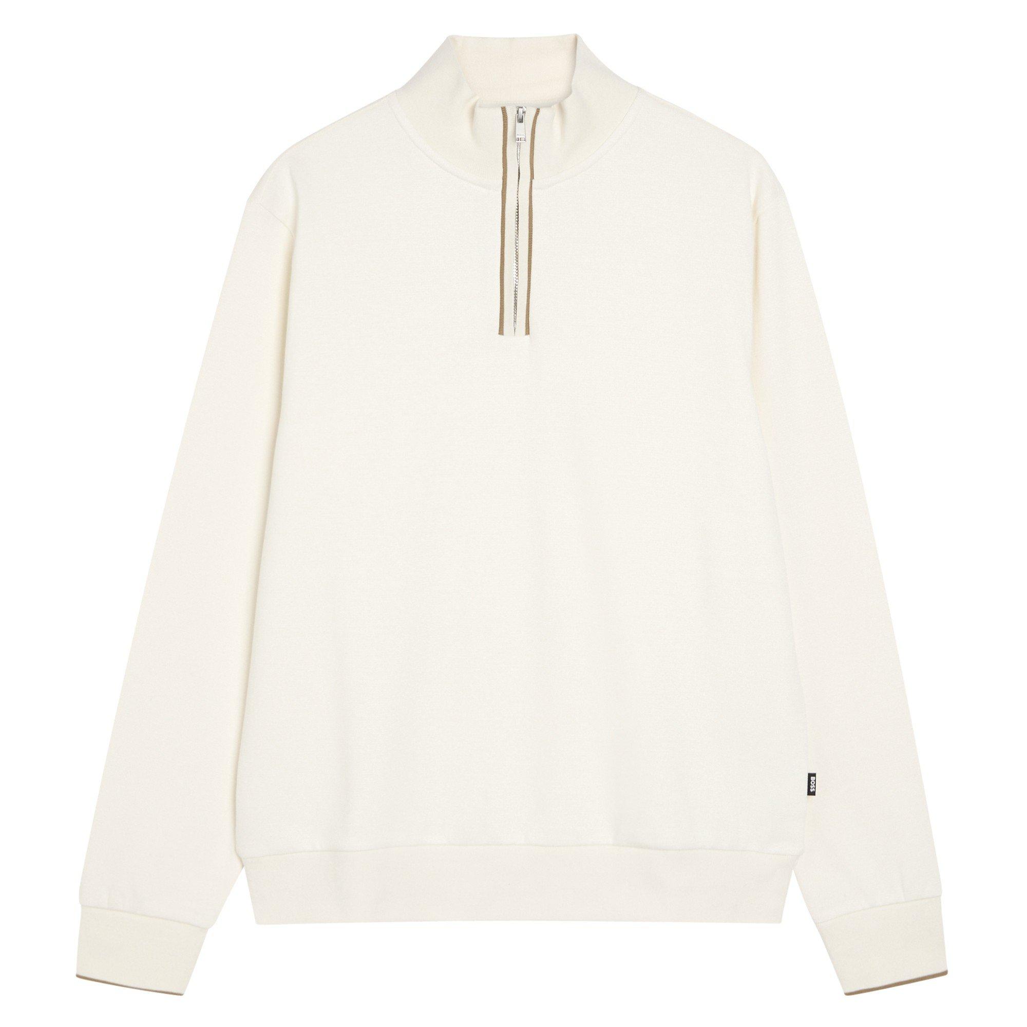 ECRU - Boss - HB SIDNEY 1/4 ZIP SWT