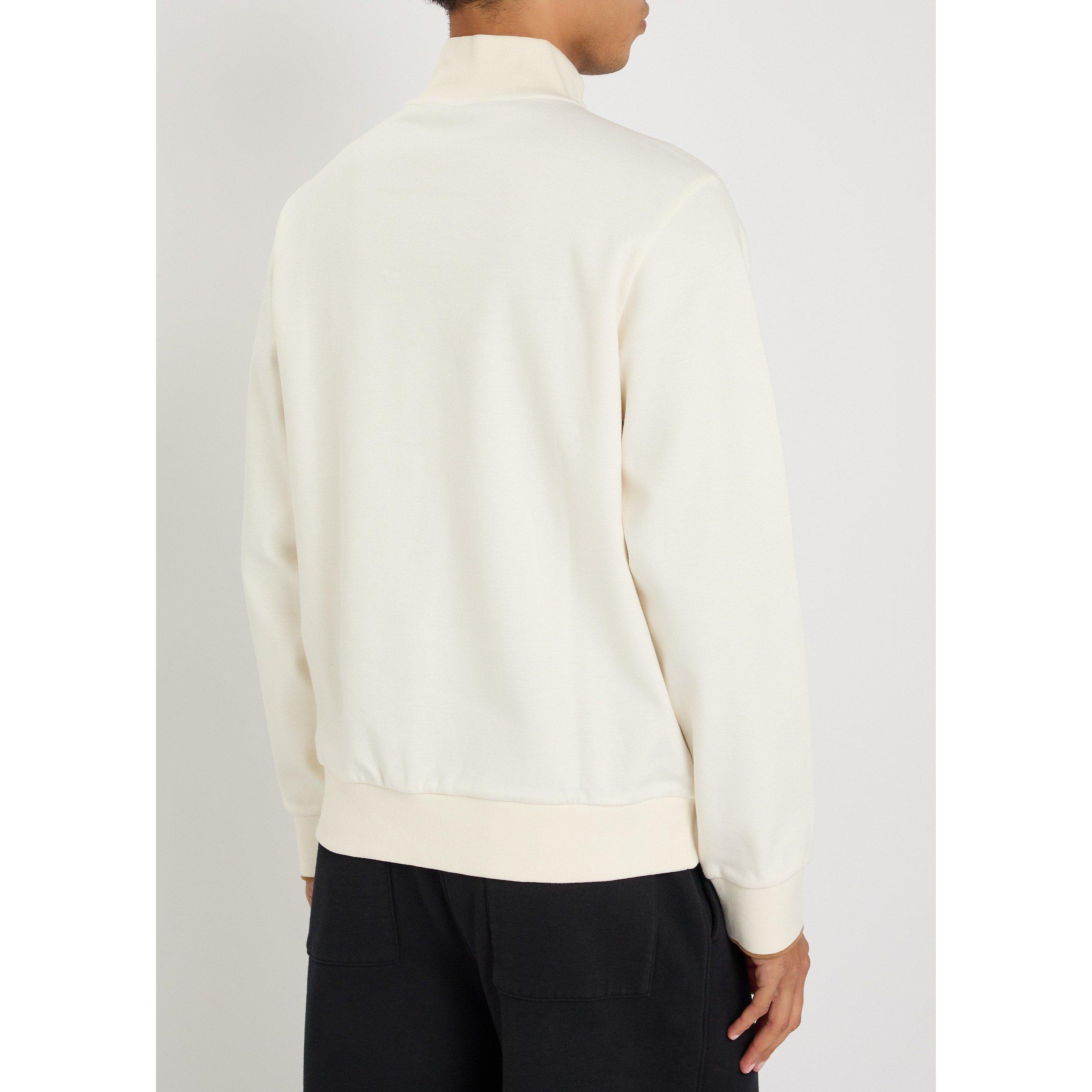ECRU - Boss - Men's Sidney 1/4 Zip Cotton Jumper - 3