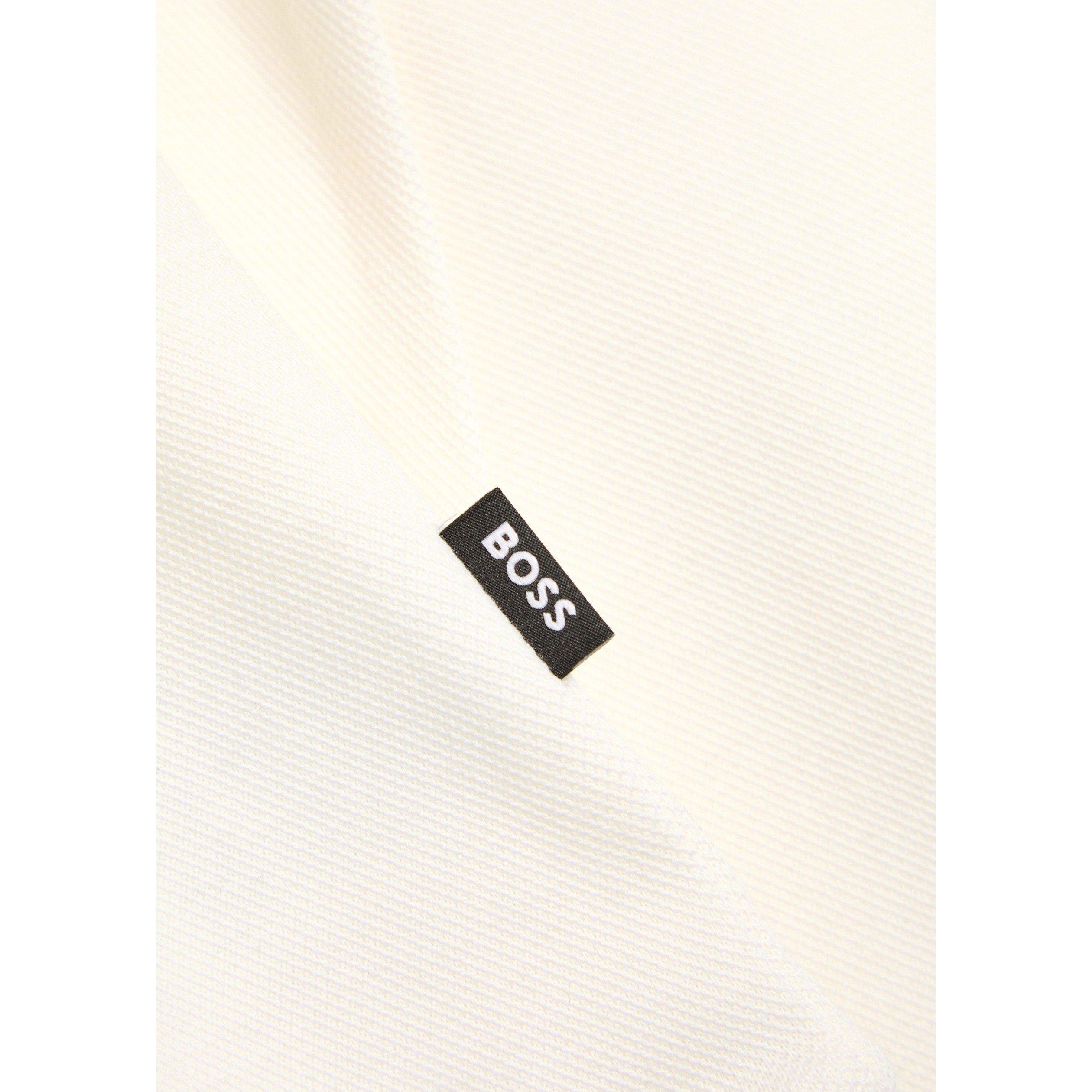 ECRU - Boss - Men's Sidney 1/4 Zip Cotton Jumper - 4