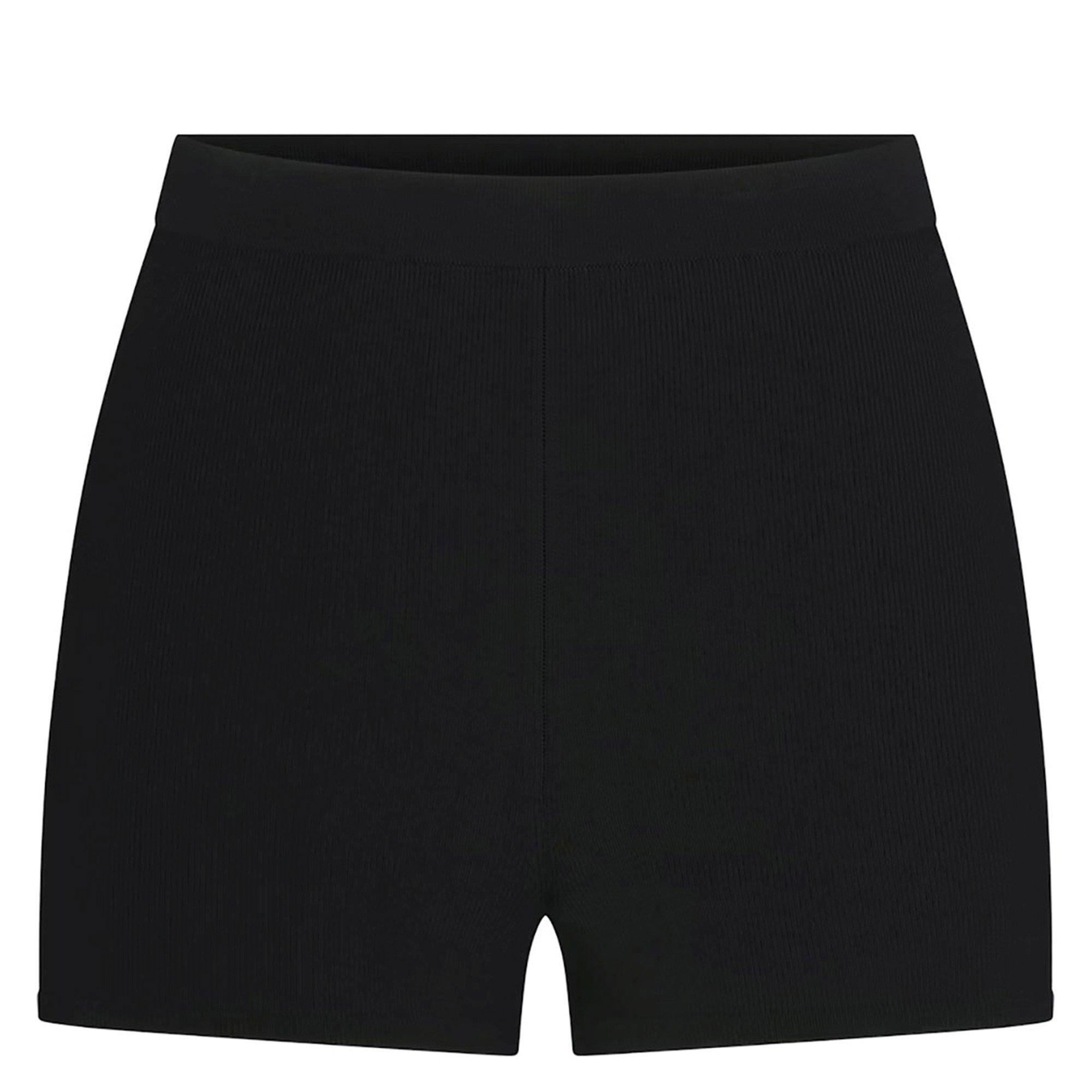 BLACK - SKIMS - S REFINED KNIT HW SHORT