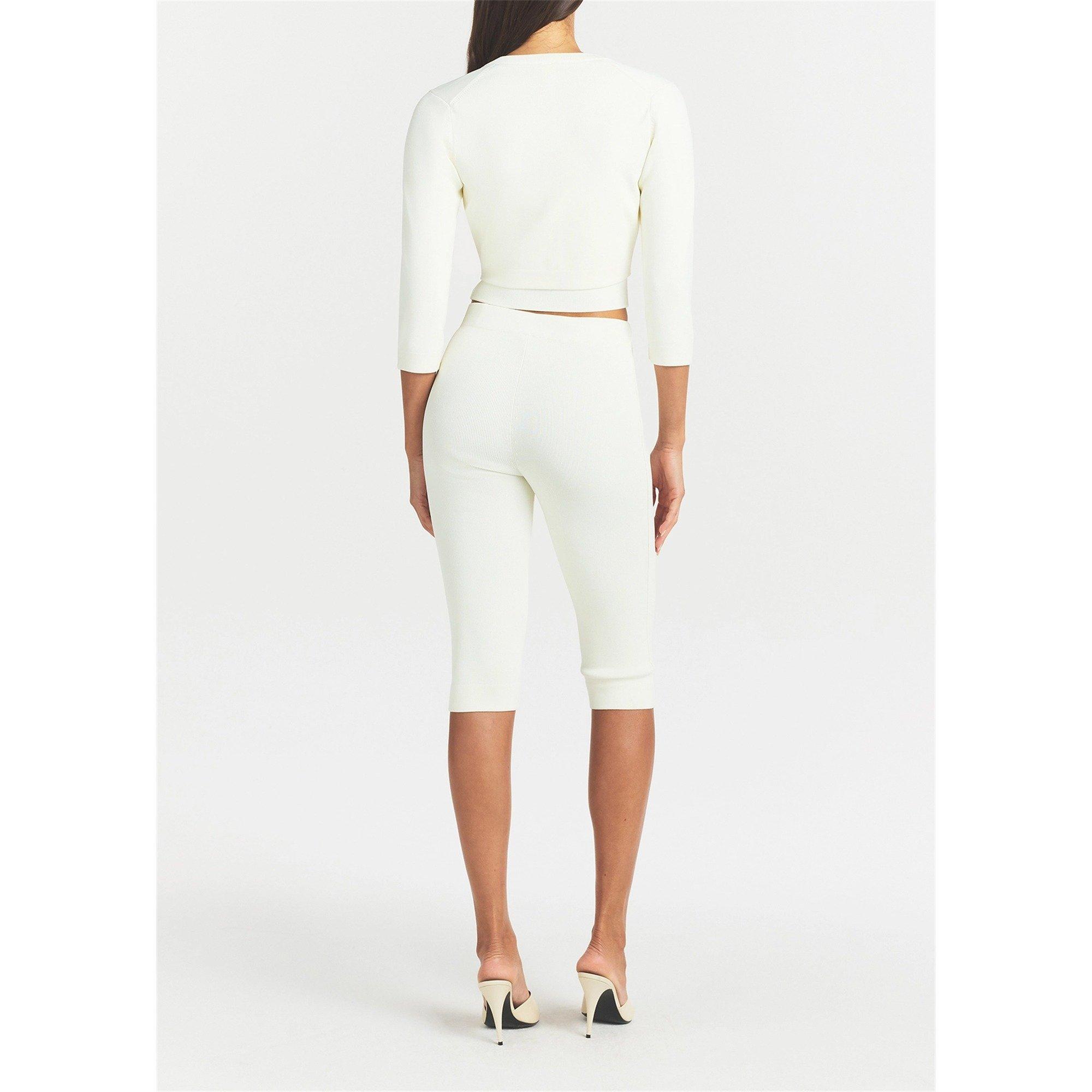 NATURAL - SKIMS - KW REFINED KNIT CROPPED CARDI - 3