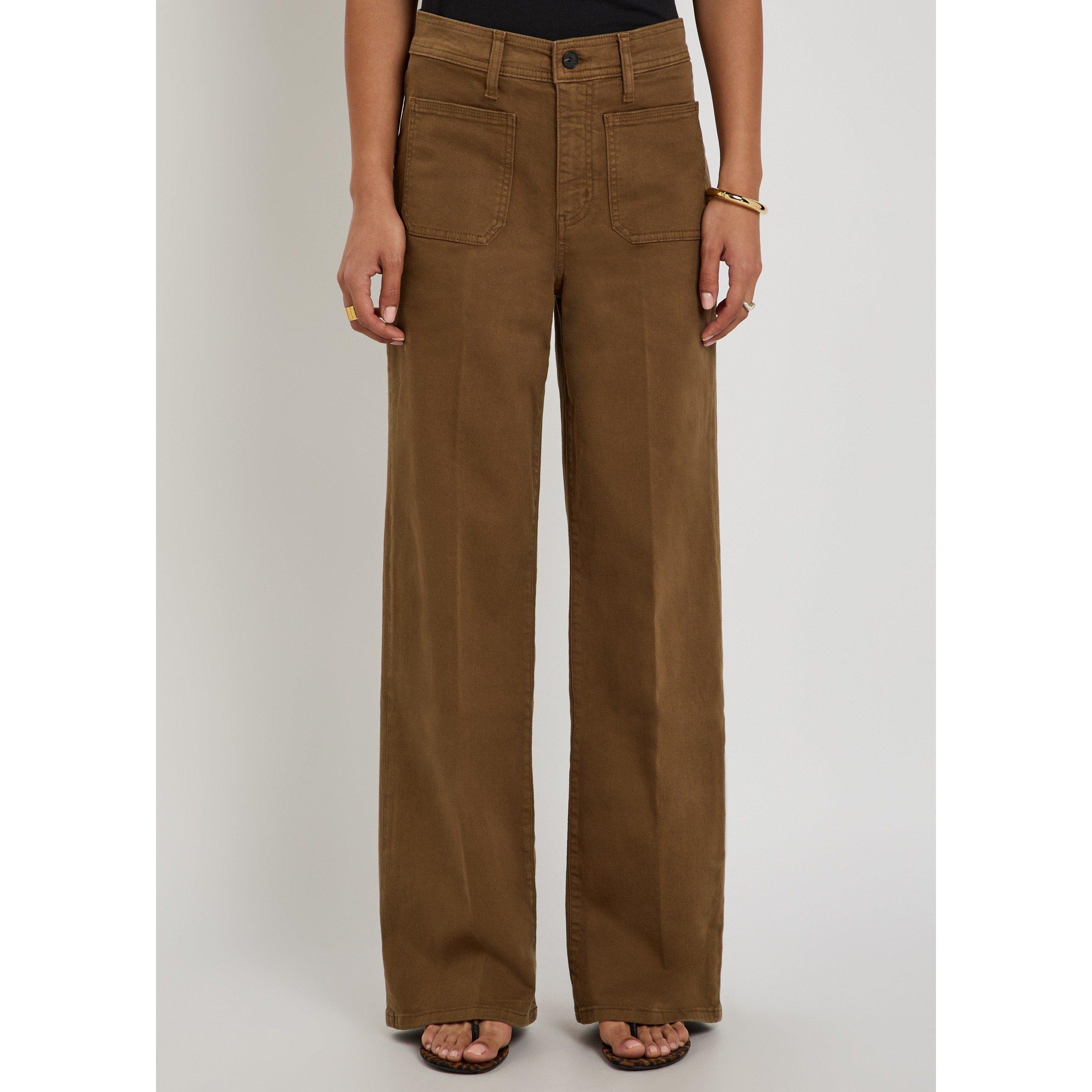 BROWN - Frame Denim - LE SLIM PALAZZO HARBOR POCKET - 2