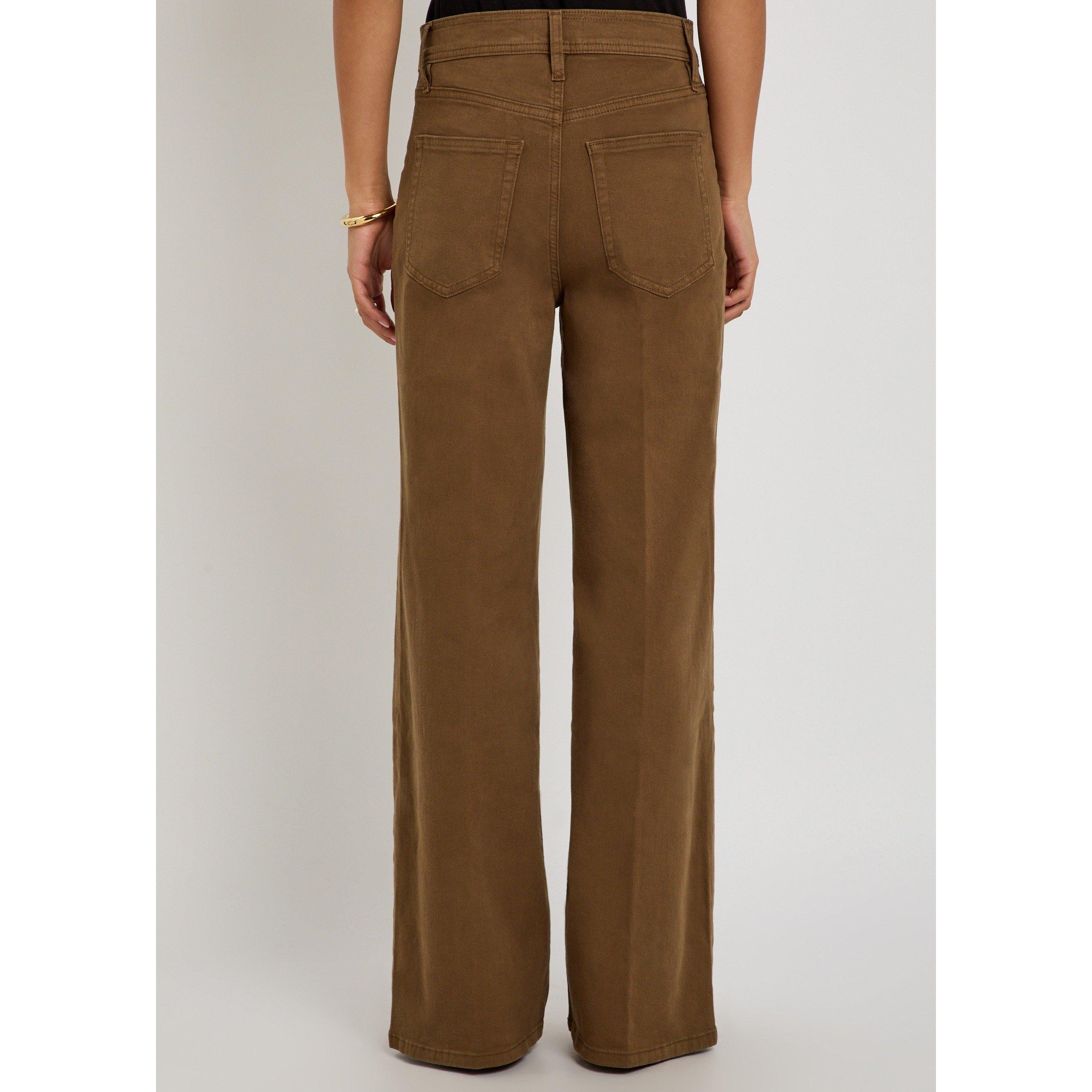 BROWN - Frame Denim - LE SLIM PALAZZO HARBOR POCKET - 3