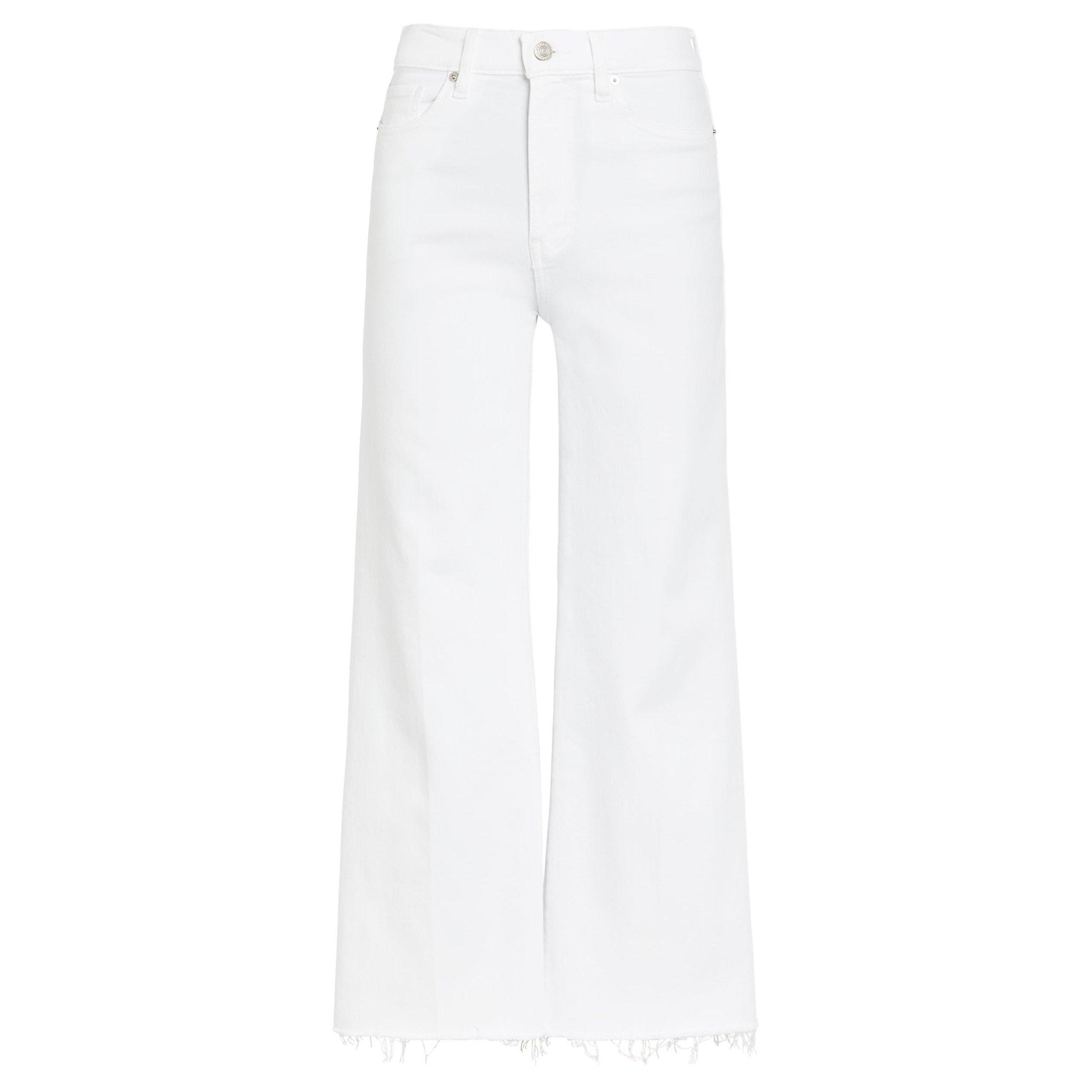 WHITE - Frame Denim - LE SLIM PALAZZO CROP