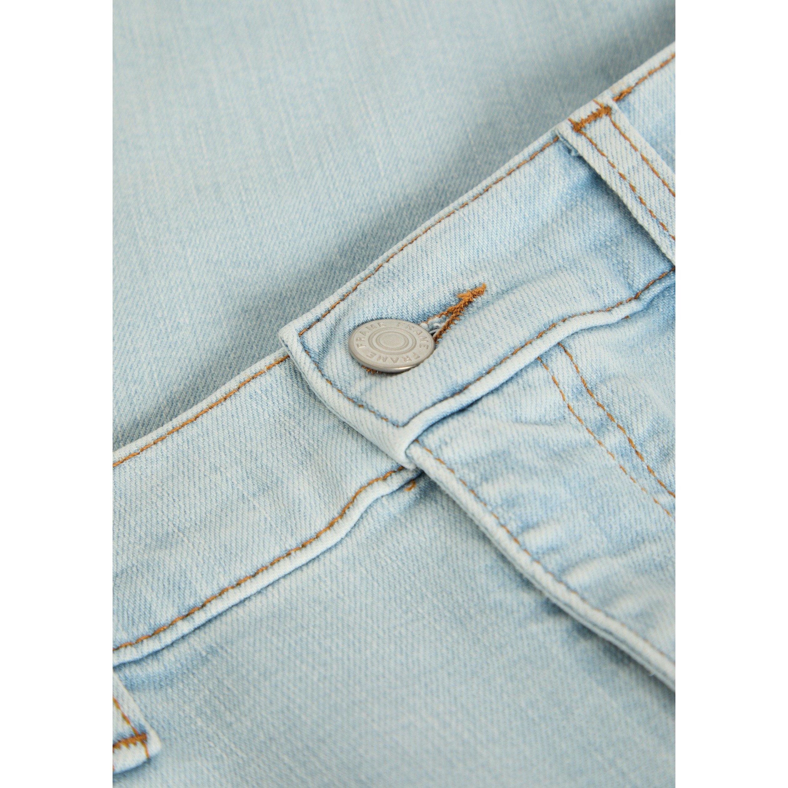 LIGHT BLUE - Frame Denim - Women's Le Slim Palazzo Cotton Wide-Leg Jeans - 4