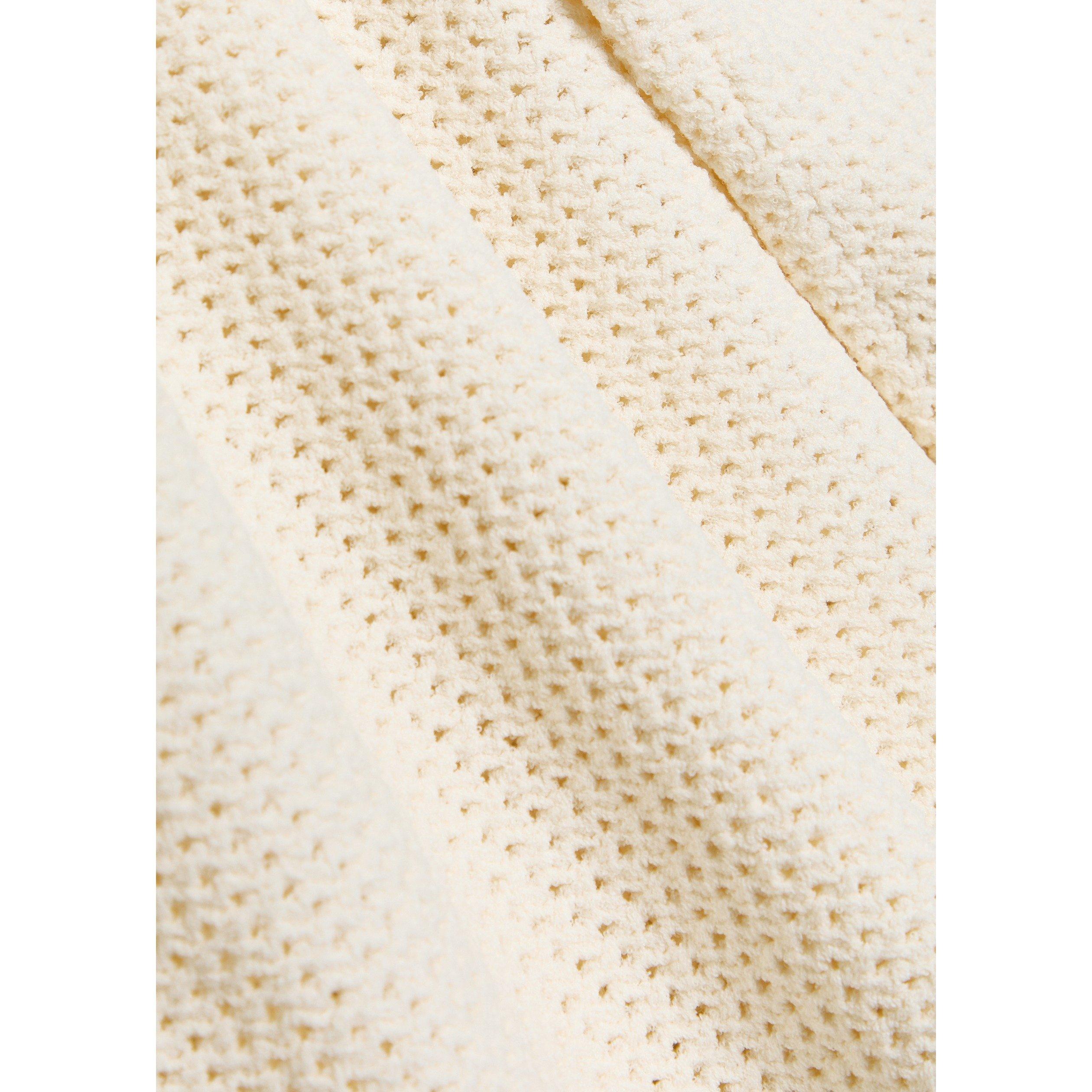 BEIGE - Frame Denim - Women's Daybreak Viscose Oversized-Fit Knitted Short-Sleeve Polo - 4
