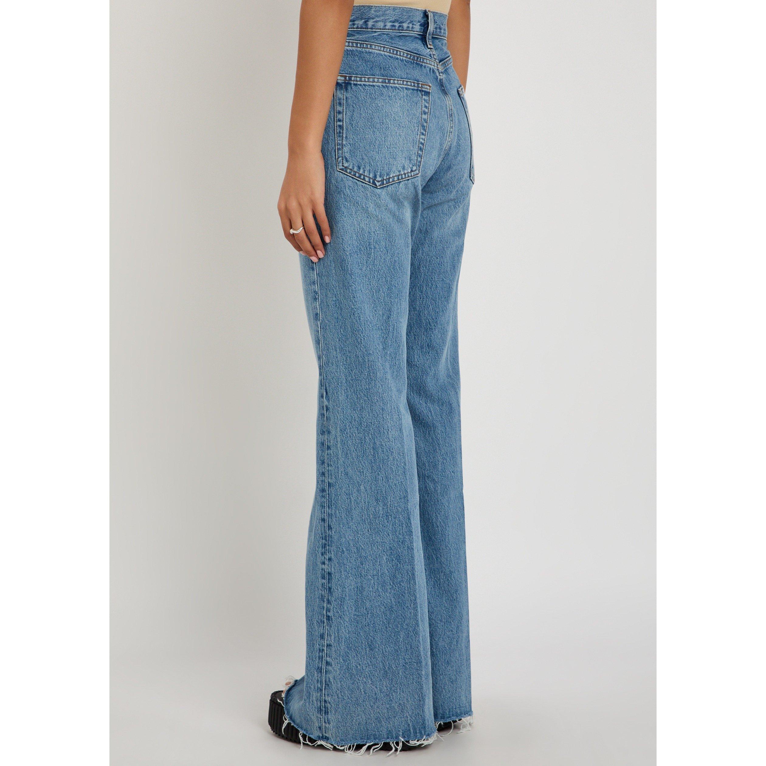 BLUE - Frame Denim - Women's The Lax Cotton Bootcut Jeans - 3
