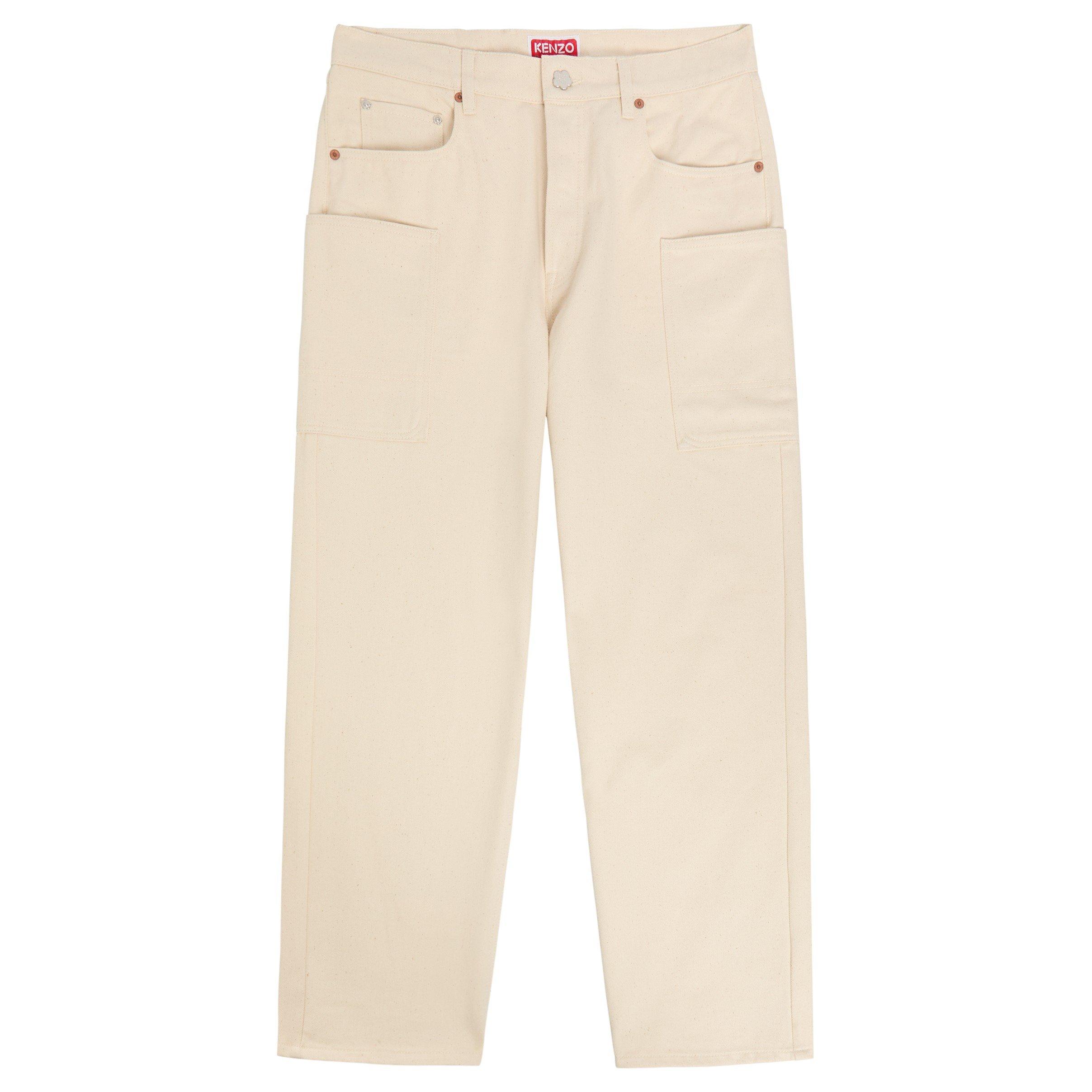 WHITE - Kenzo - KENZO CARGO MONKEY FIT JEANS
