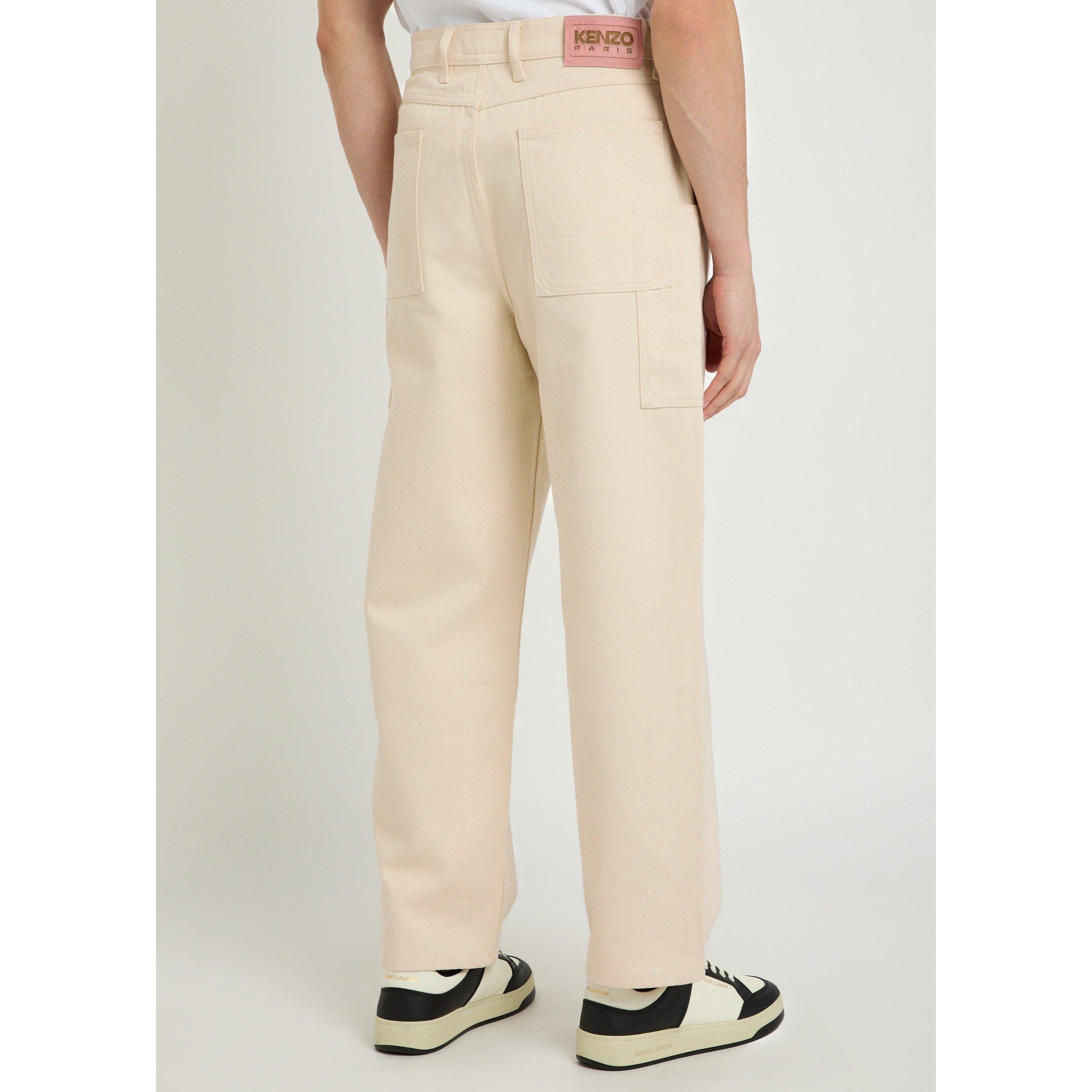WHITE - Kenzo - KENZO CARGO MONKEY FIT JEANS - 3