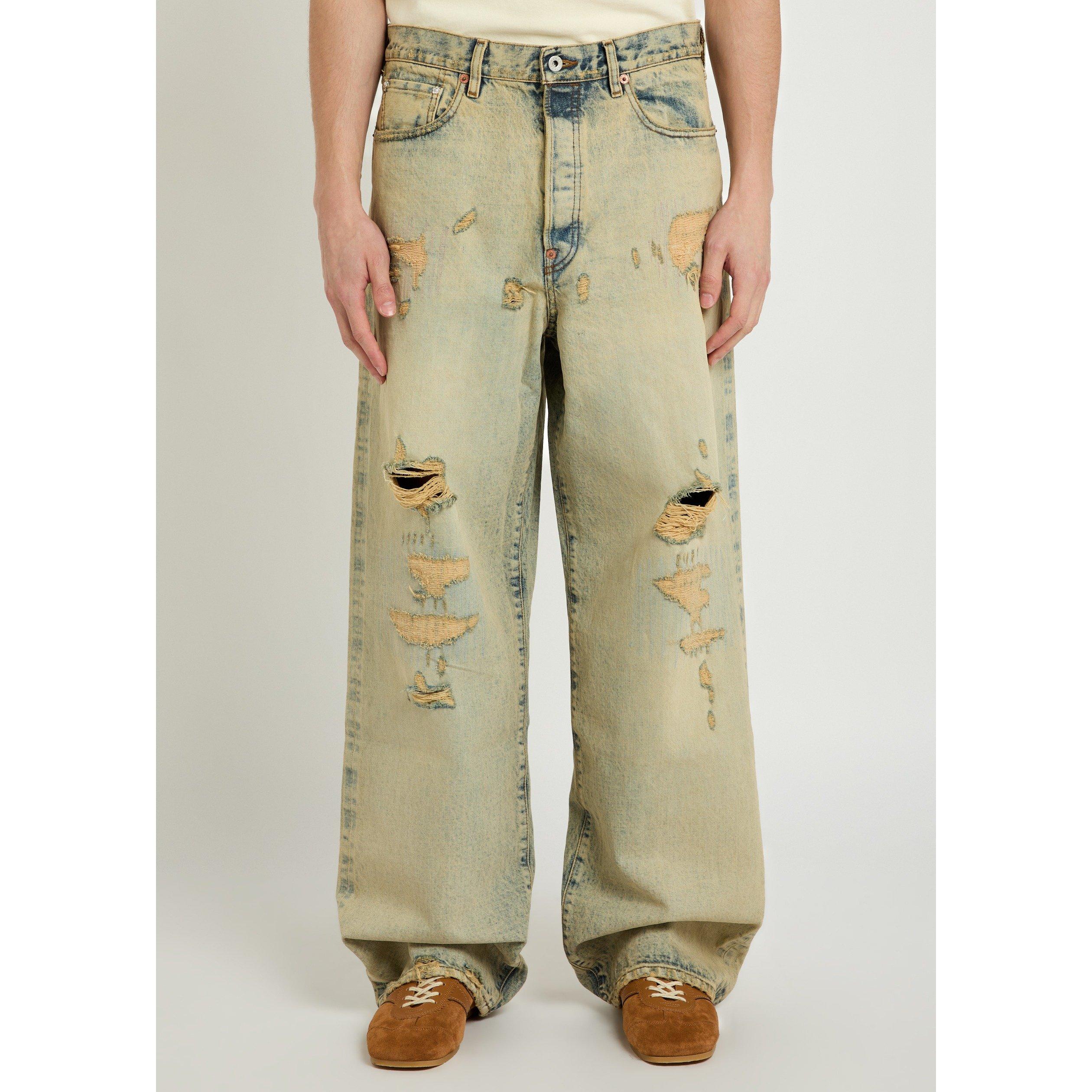 DENIM - Kenzo - KENZO TURN UP WIDE FIT JEANS - 2