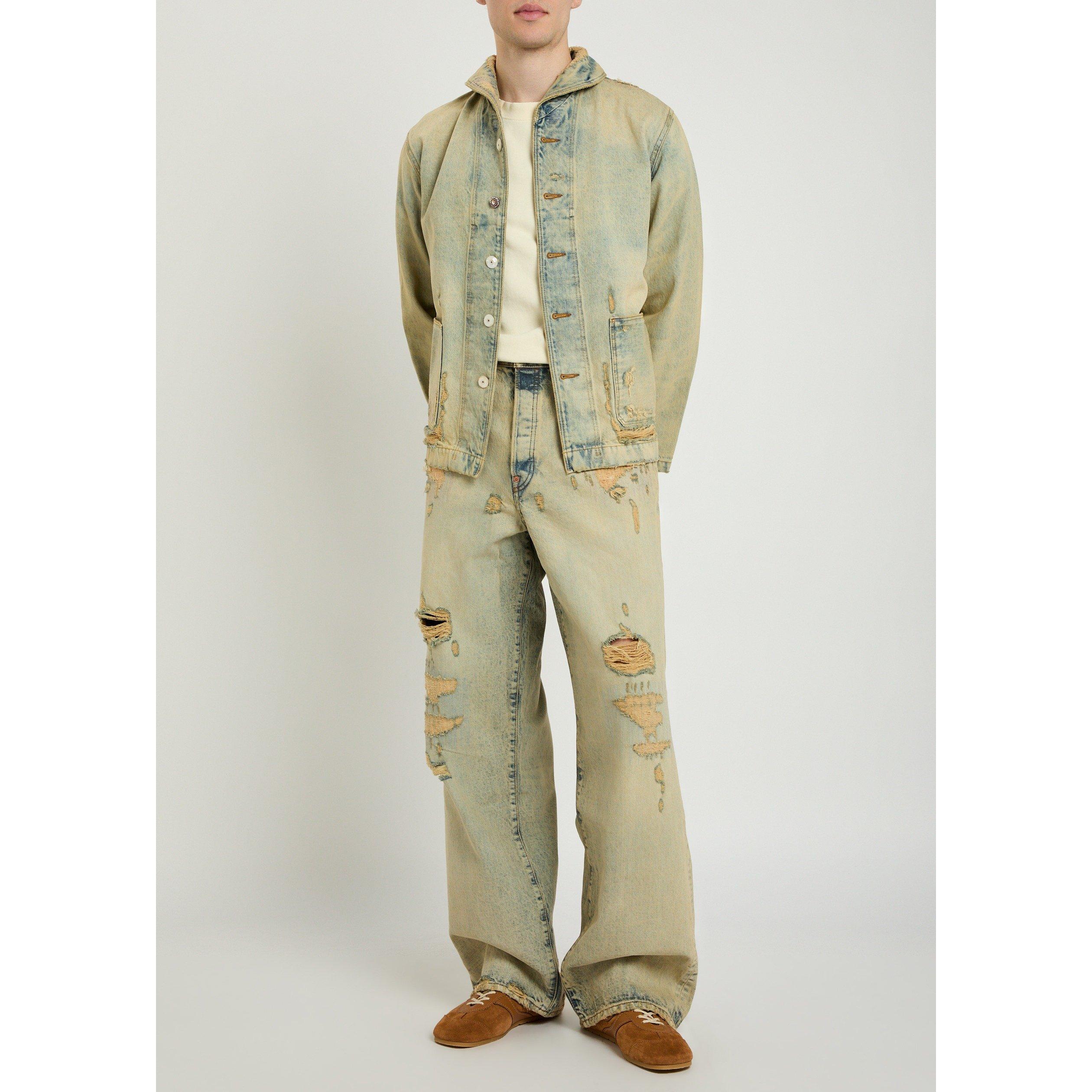 DENIM - Kenzo - KENZO TURN UP WIDE FIT JEANS - 5