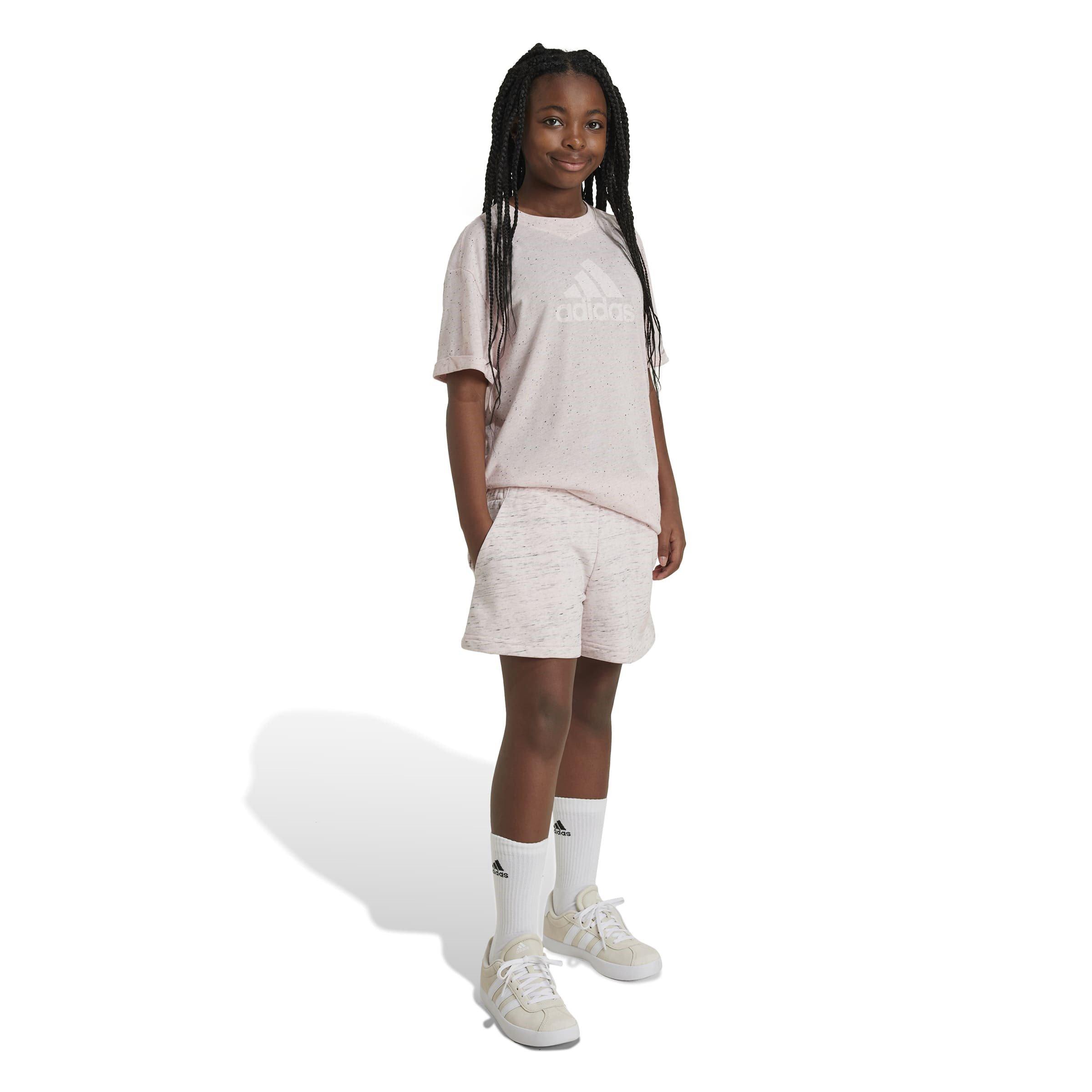 Zanderig Roze Melk - adidas - Future Icons Big Logo Shorts Juniors - 2