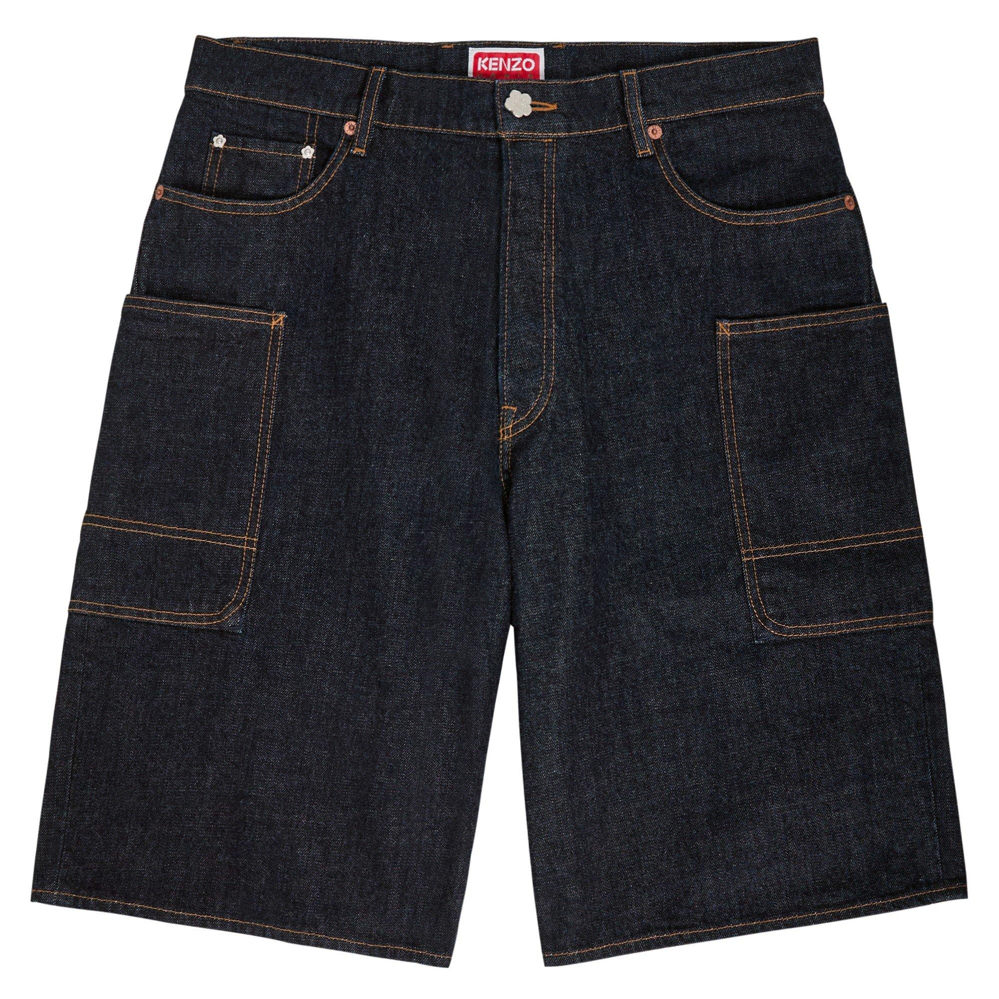 DARK BLUE - Kenzo - KENZO CARGO MONKEY SHORTS