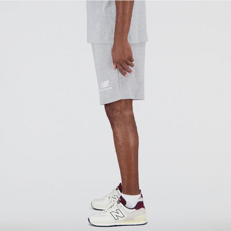 New Balance | Essentials Stacked Shorts Logo | French Direct Mens Jersey Shorts | Terry Sports MY