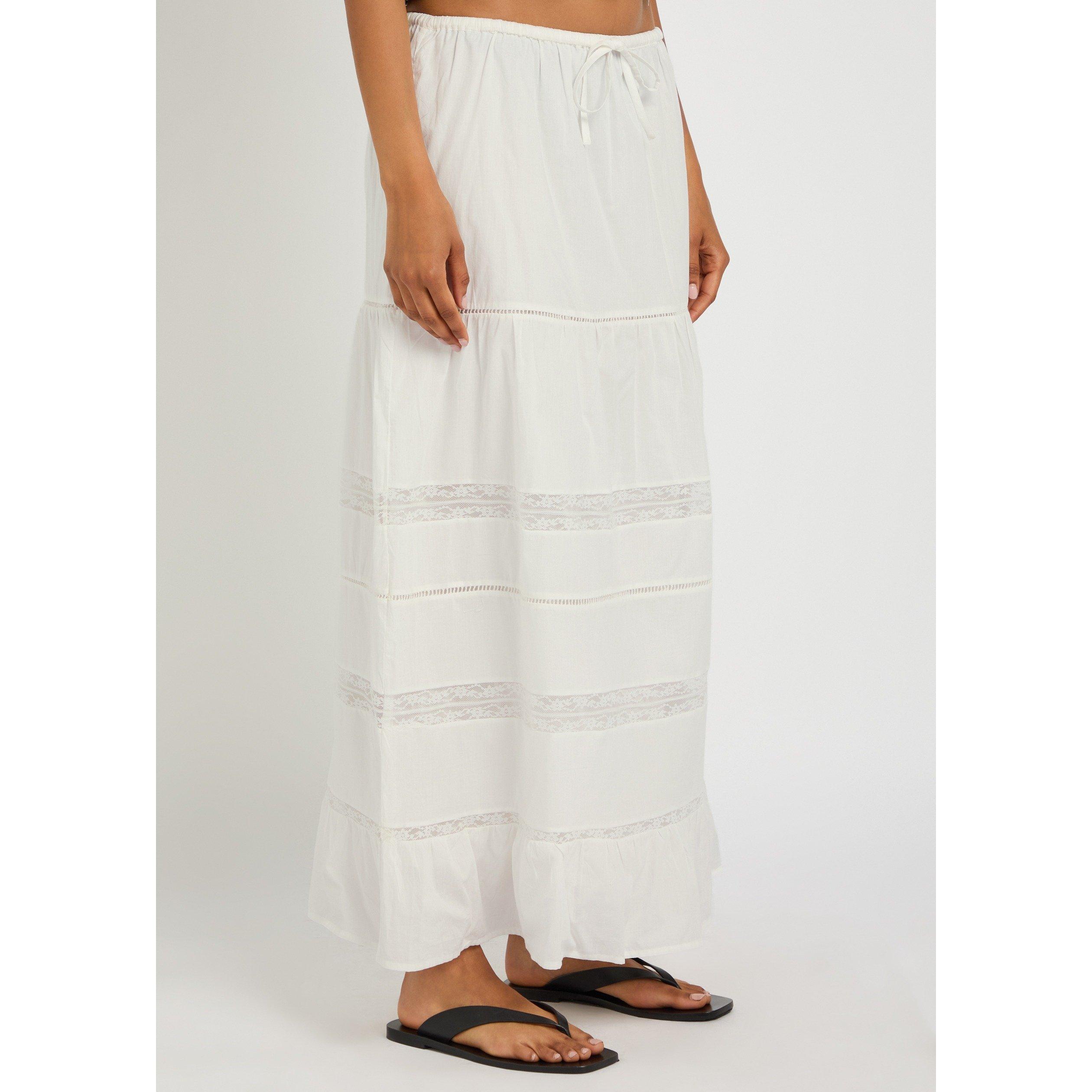 WHITE - Rails - Women's Hettie Cotton Maxi Skirt - 2