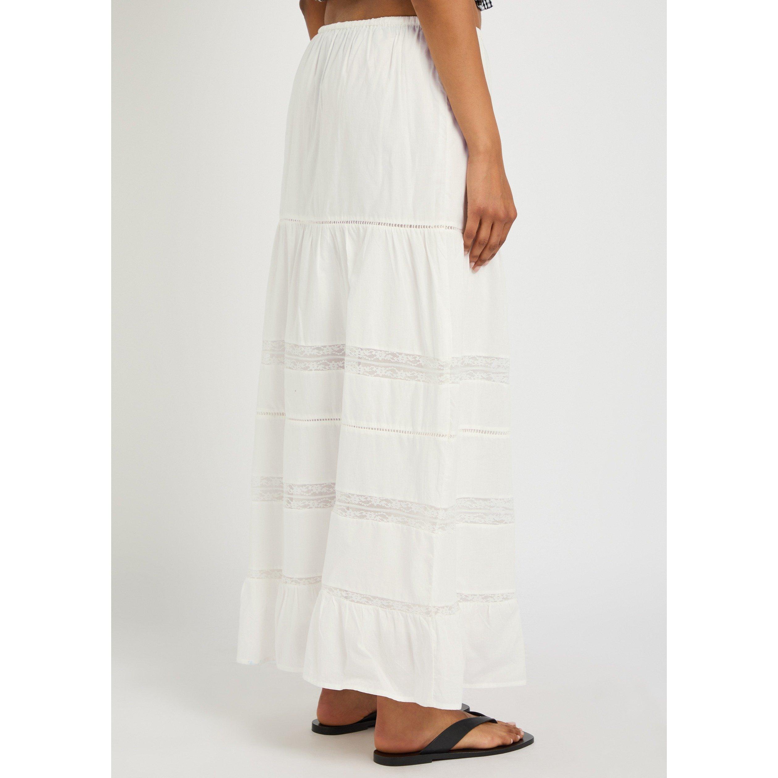 WHITE - Rails - Women's Hettie Cotton Maxi Skirt - 3