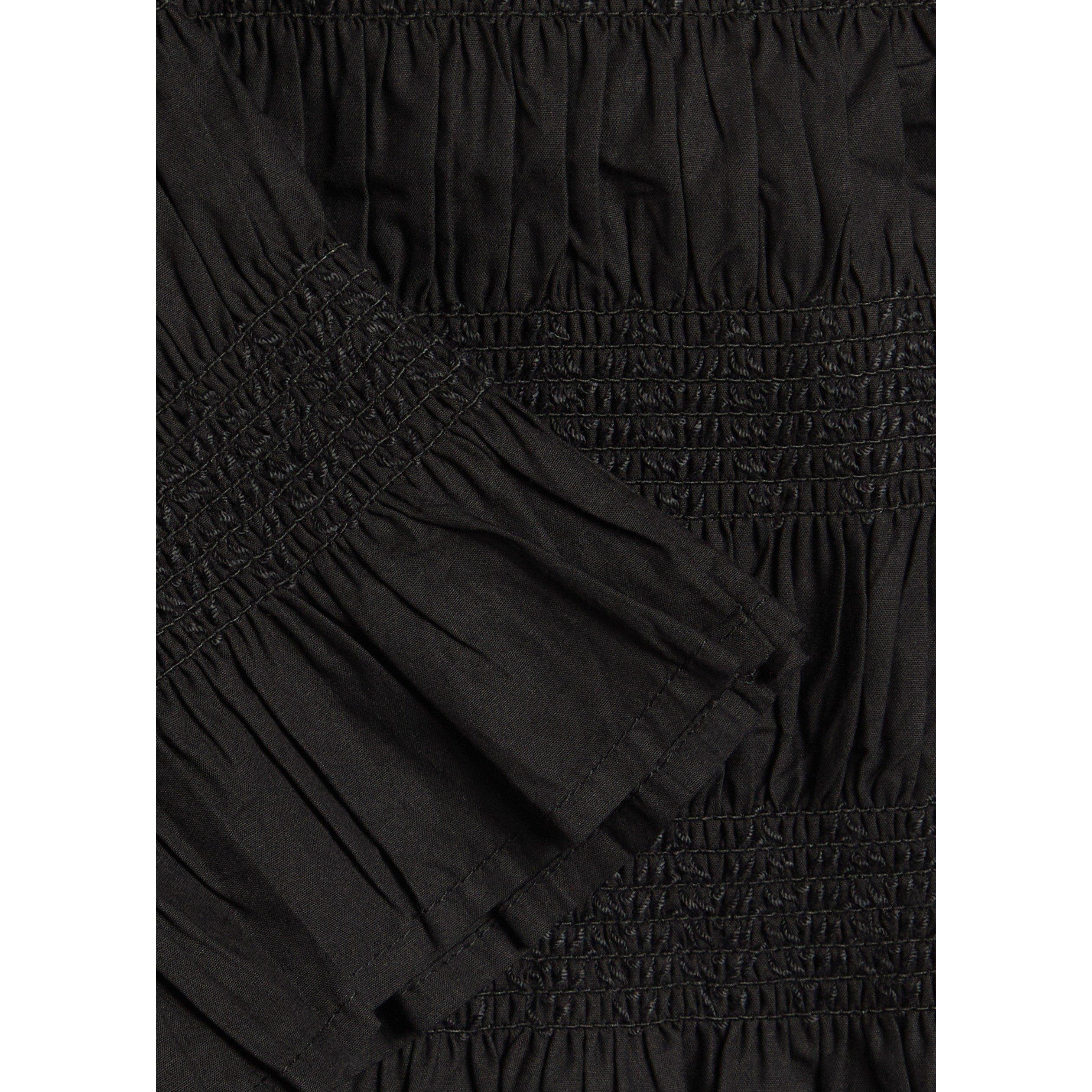 BLACK - Rails - Women's Kane Cotton Crew-Neck Slim-Fit Peplum Top - 4