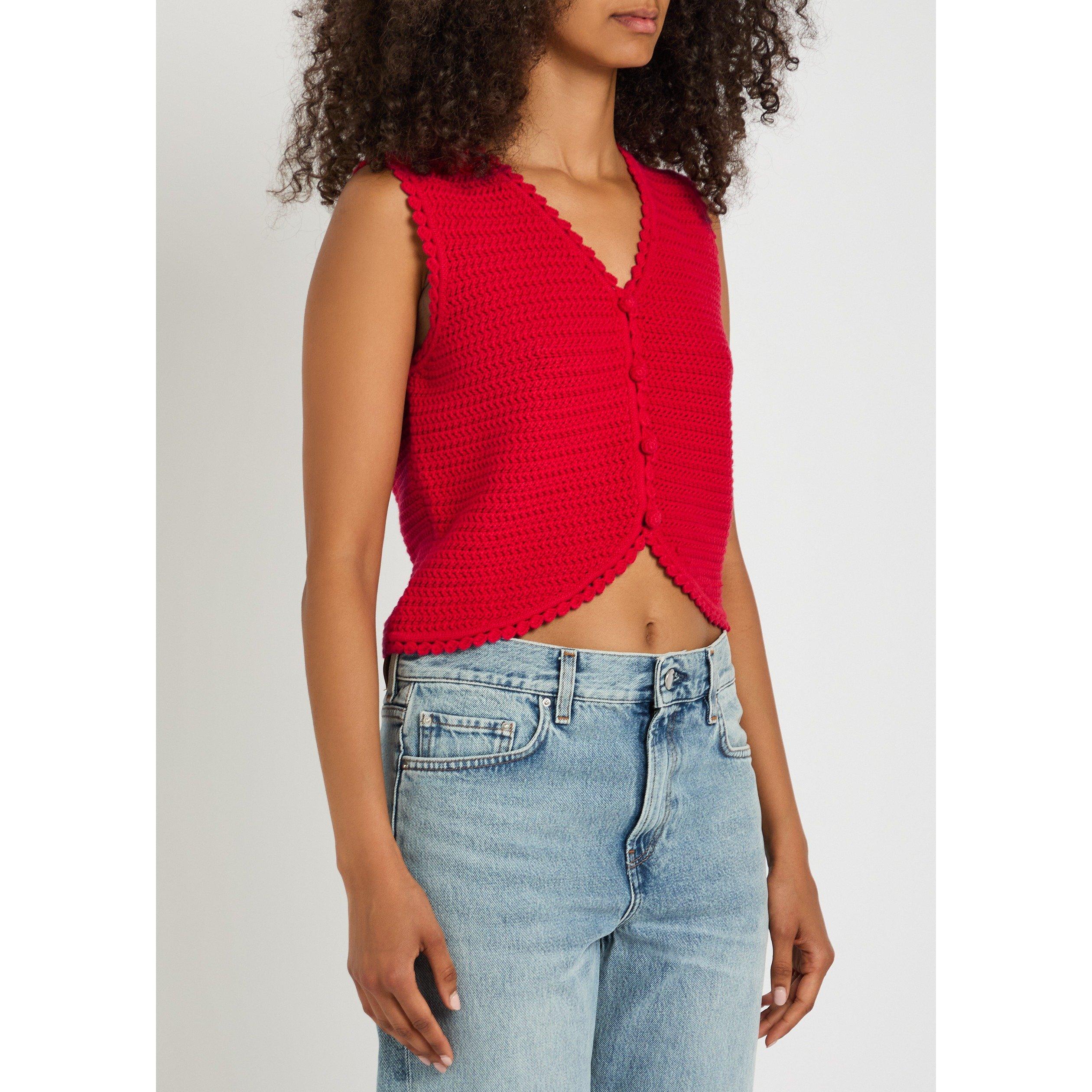 RED - Rails - Women's Calypso Cotton Slim-Fit Vest - 2