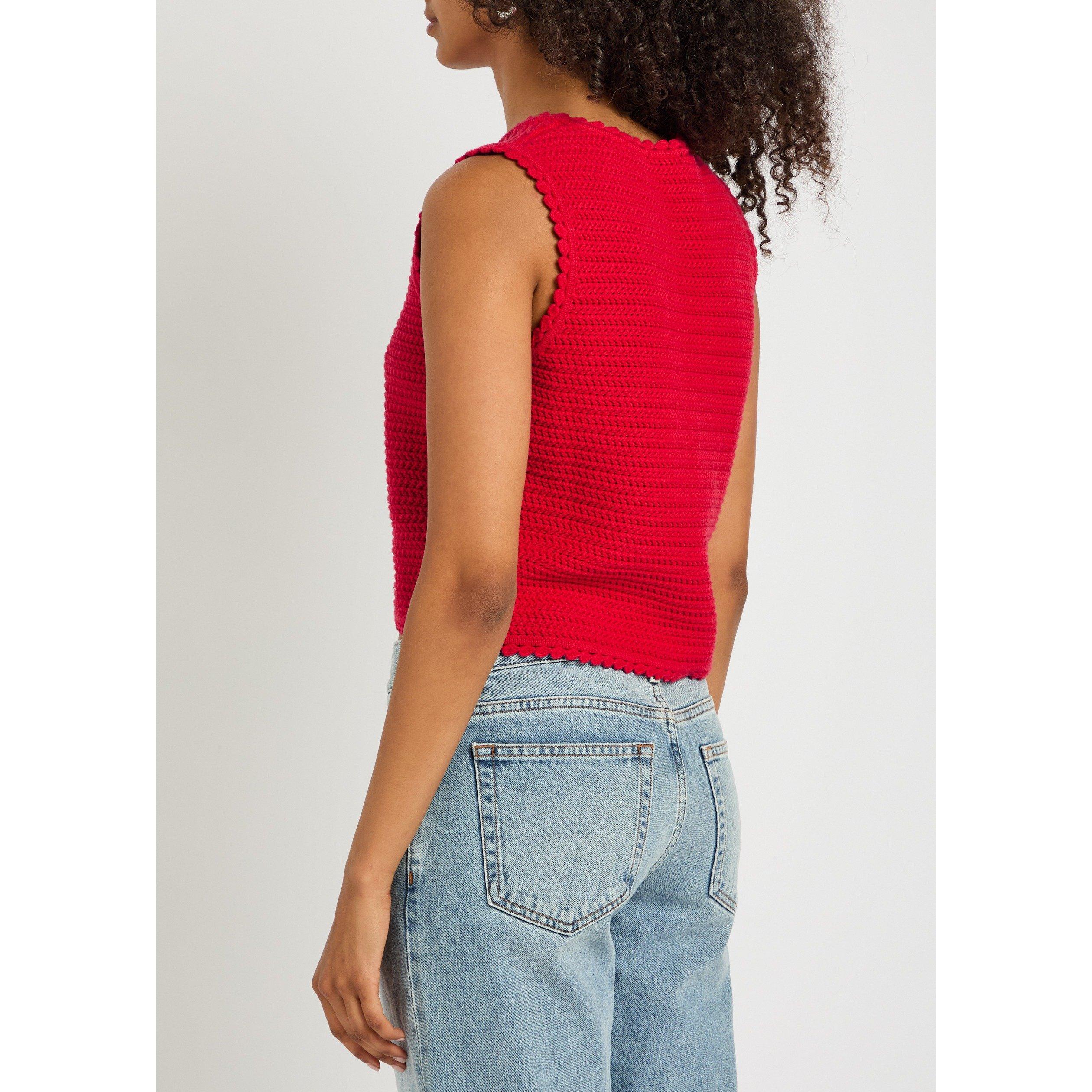 RED - Rails - Women's Calypso Cotton Slim-Fit Vest - 3