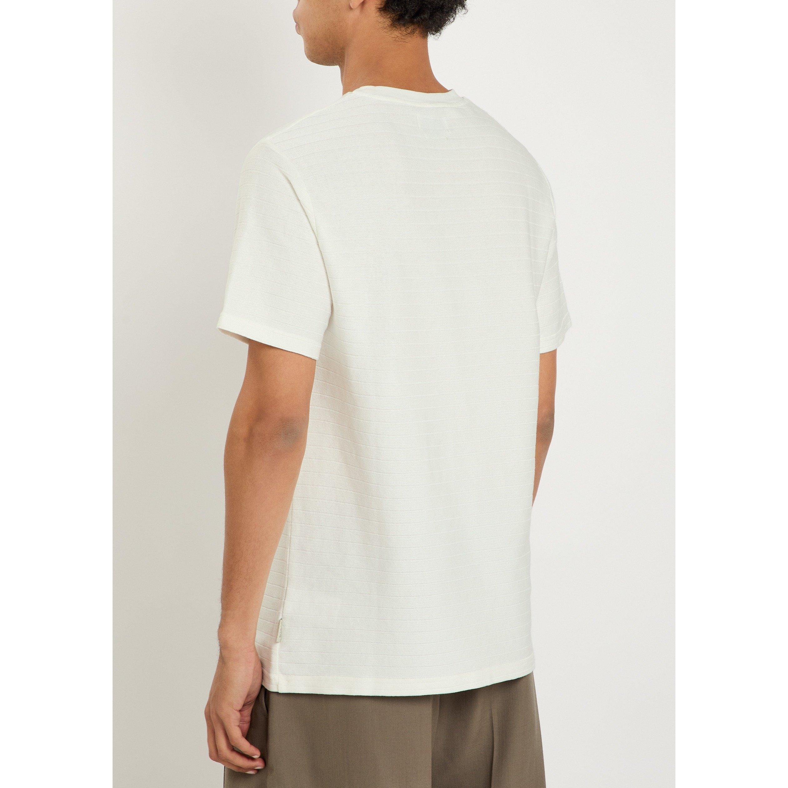 ECRU - Oliver Spencer - Men's Cotton Crew-Neck Knitted T-Shirt - 3