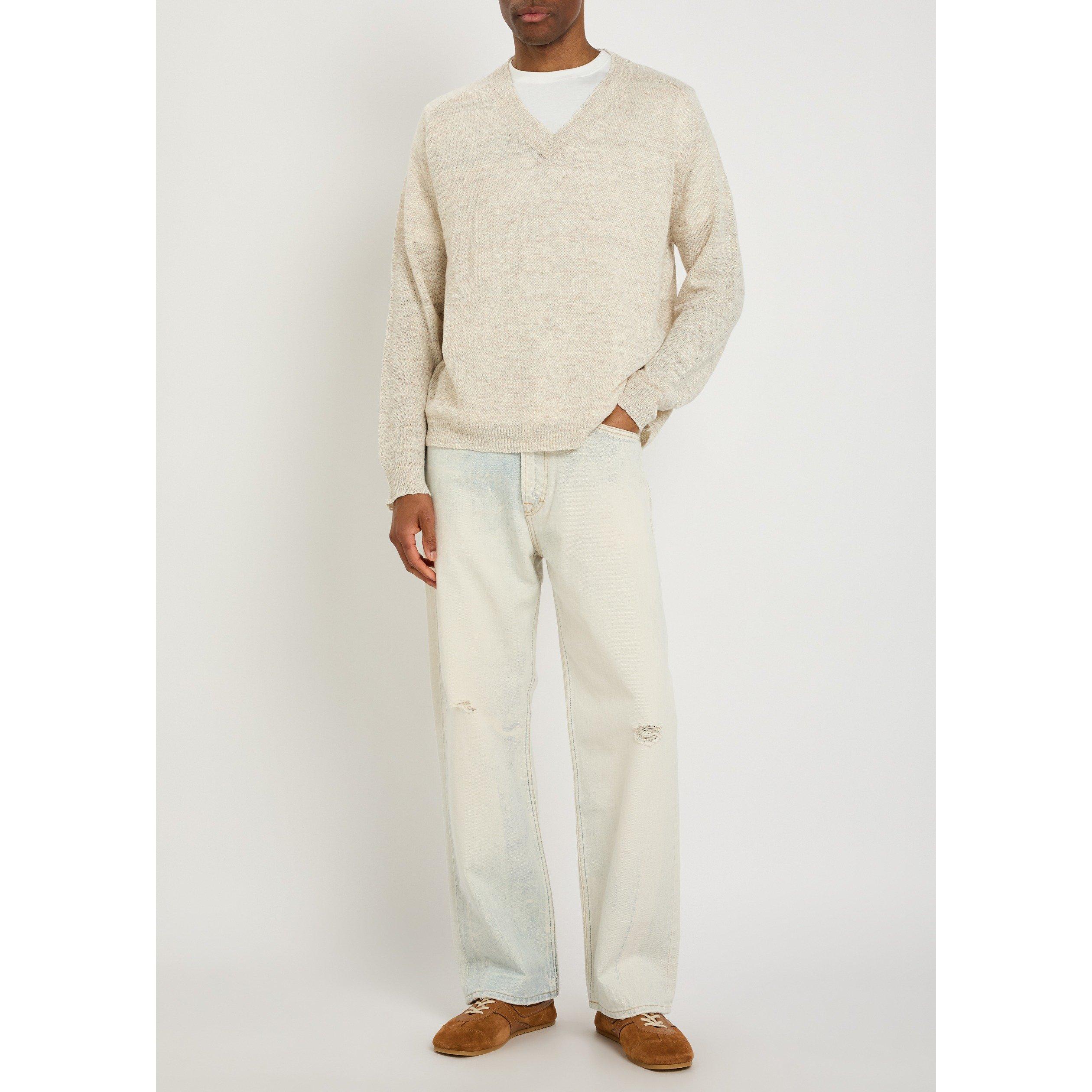 IVORY - Our Legacy - OL RUE V-NECK - 5