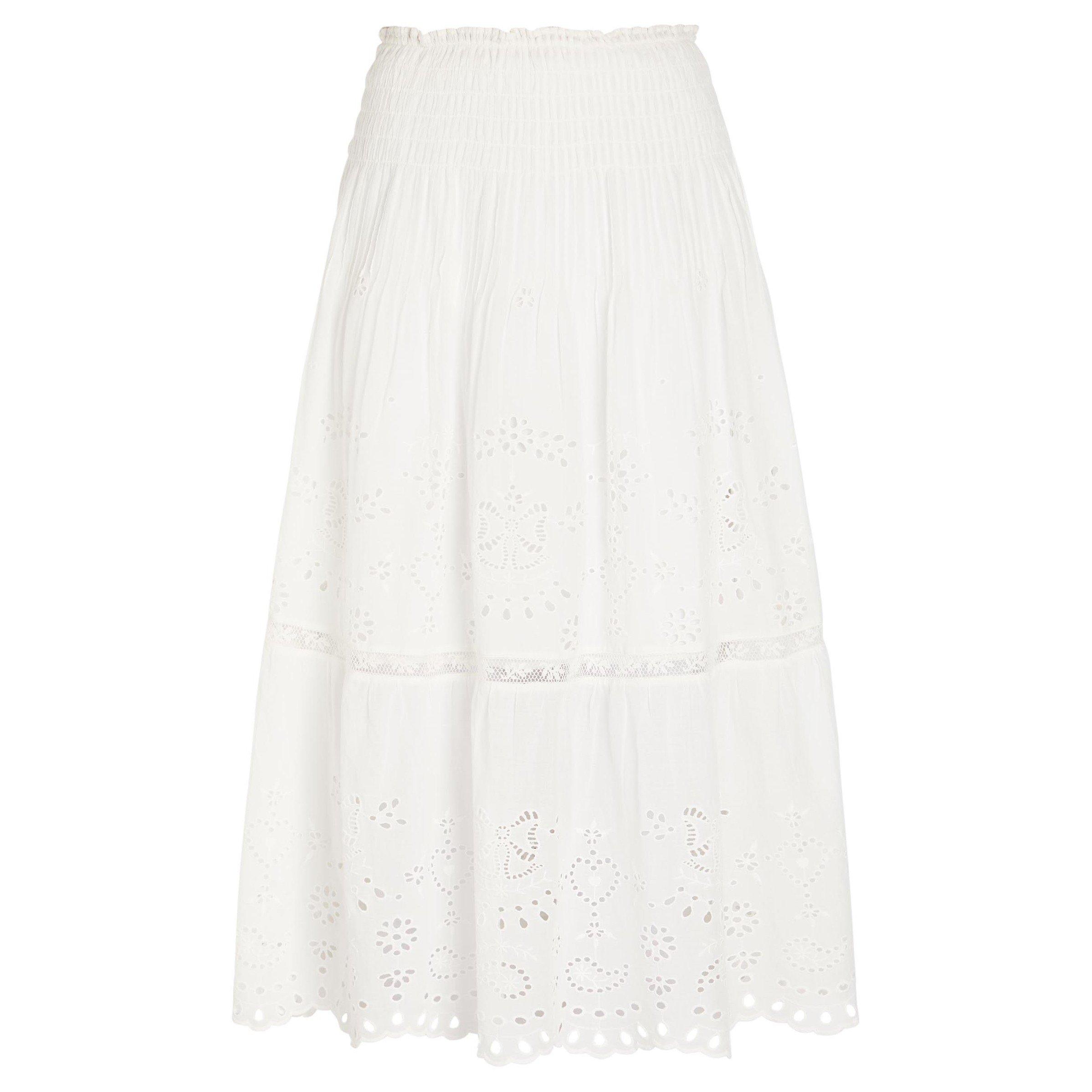 WHITE - LoveshackFancy - LS MALLOW SKIRT