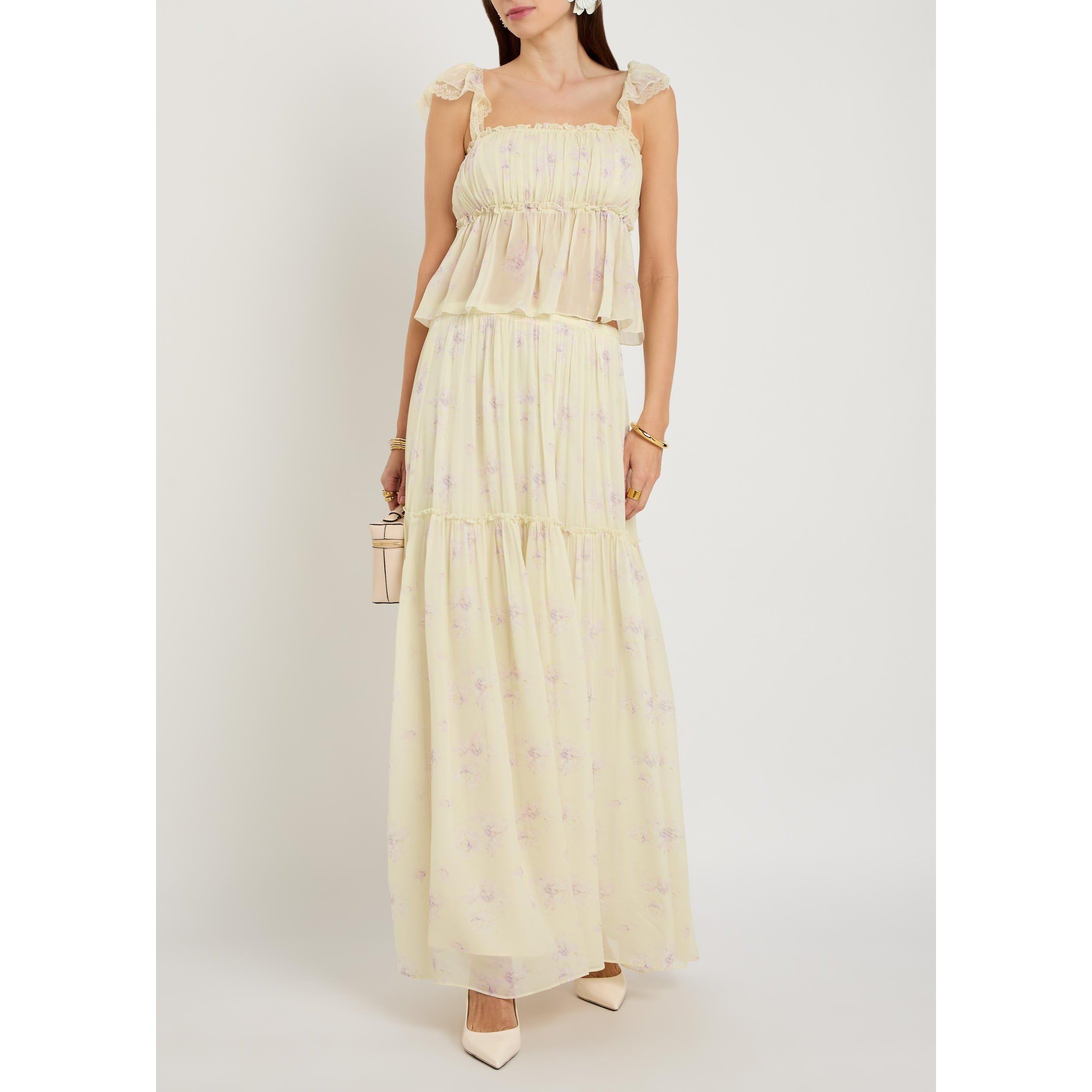YELLOW - LoveshackFancy - LS POSITANO SKIRT - 5