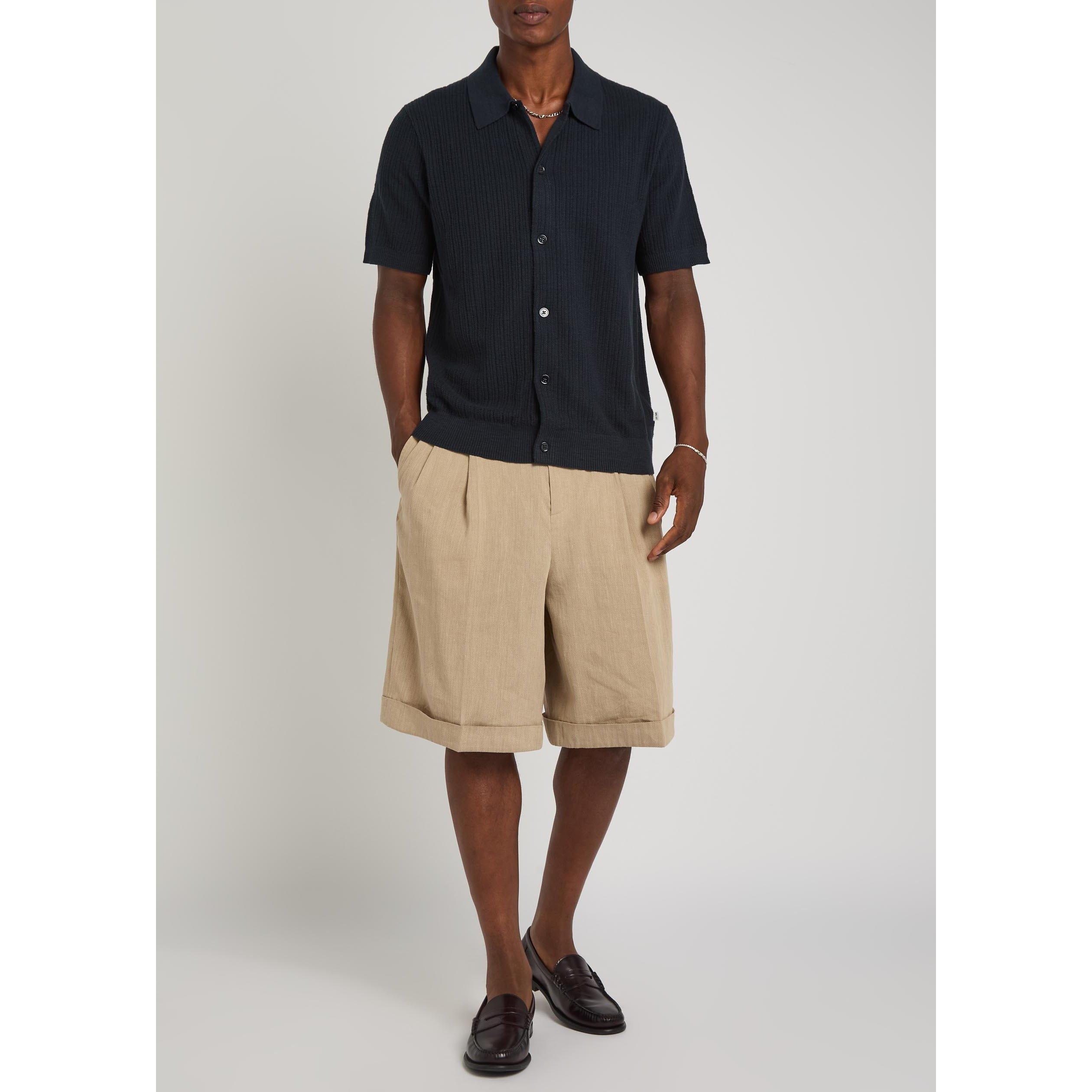 NAVY - NN07 - Men's Nolan Cotton Knitted Short-Sleeve Polo - 5