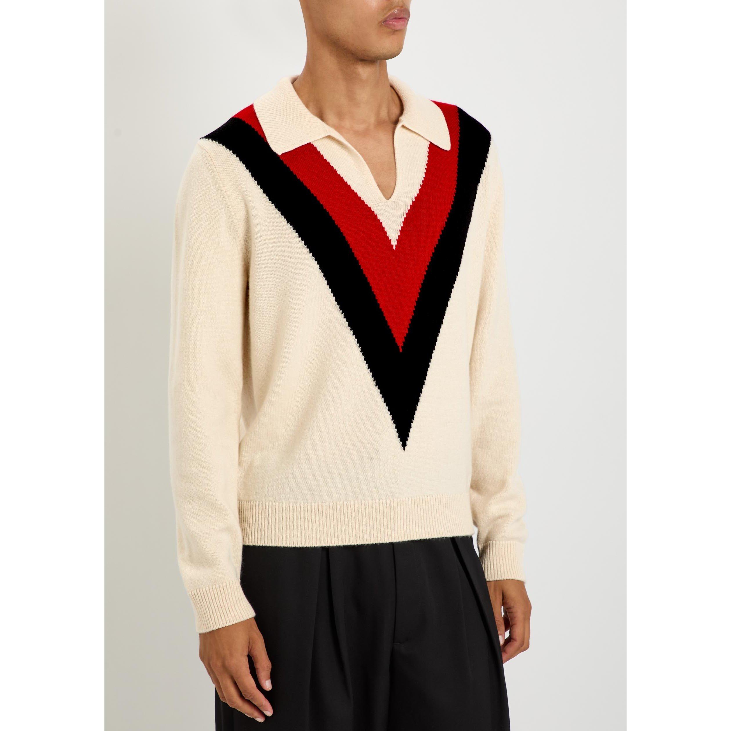 CREAM - Valentino - VAL CASHMERE LS POLO - 2