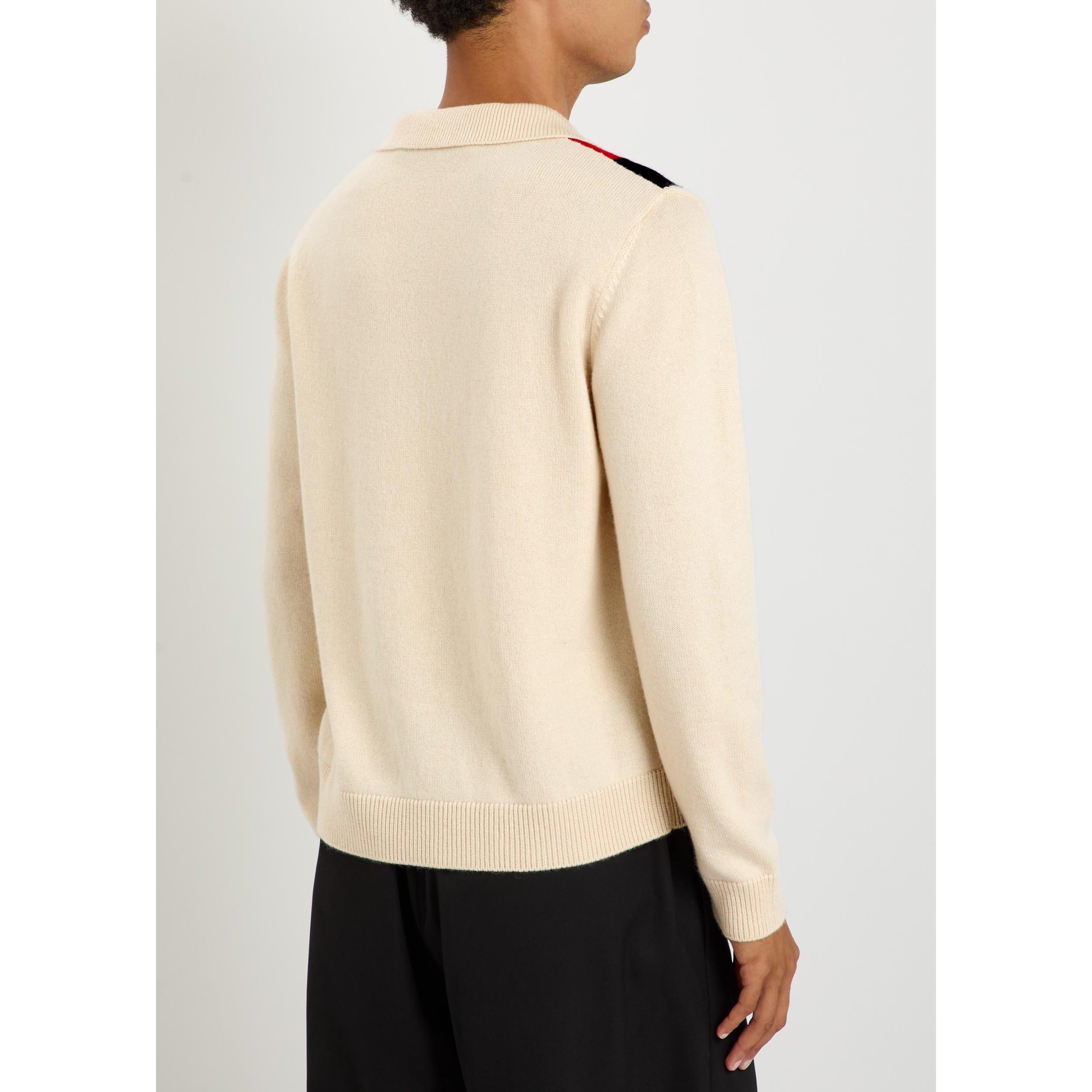 CREAM - Valentino - VAL CASHMERE LS POLO - 3