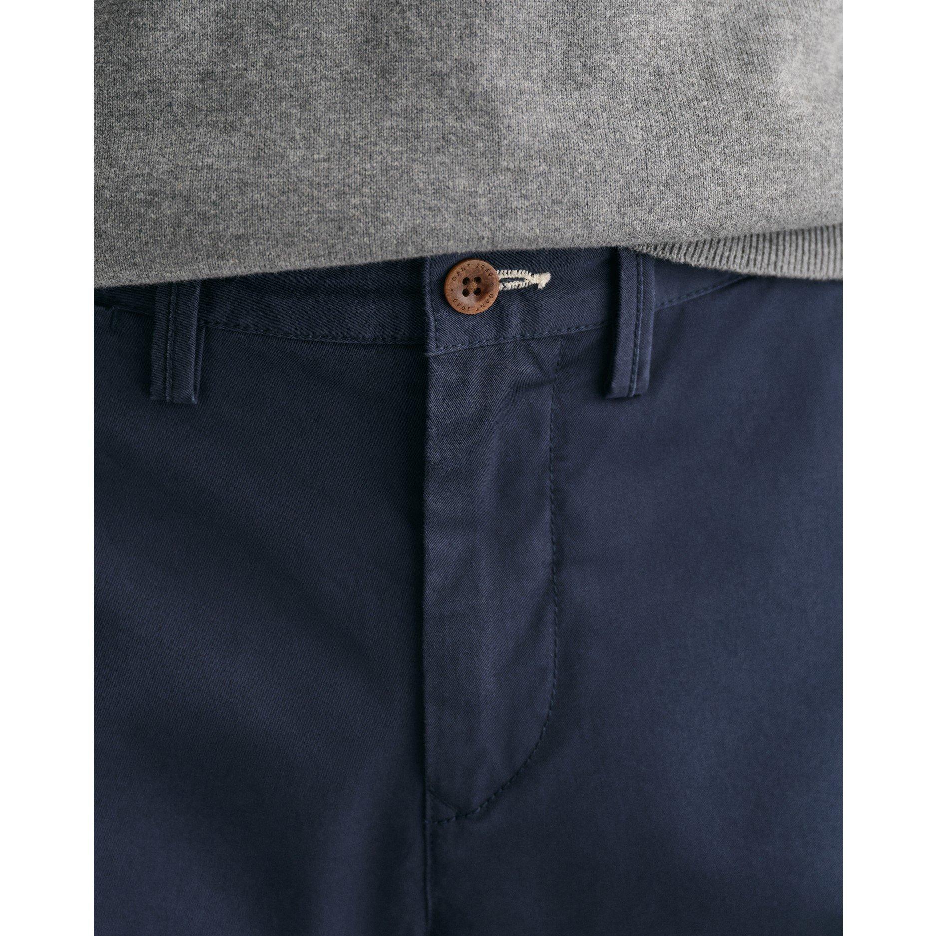 Mornarica - Gant - Slim Fit Twill Shorts - 5