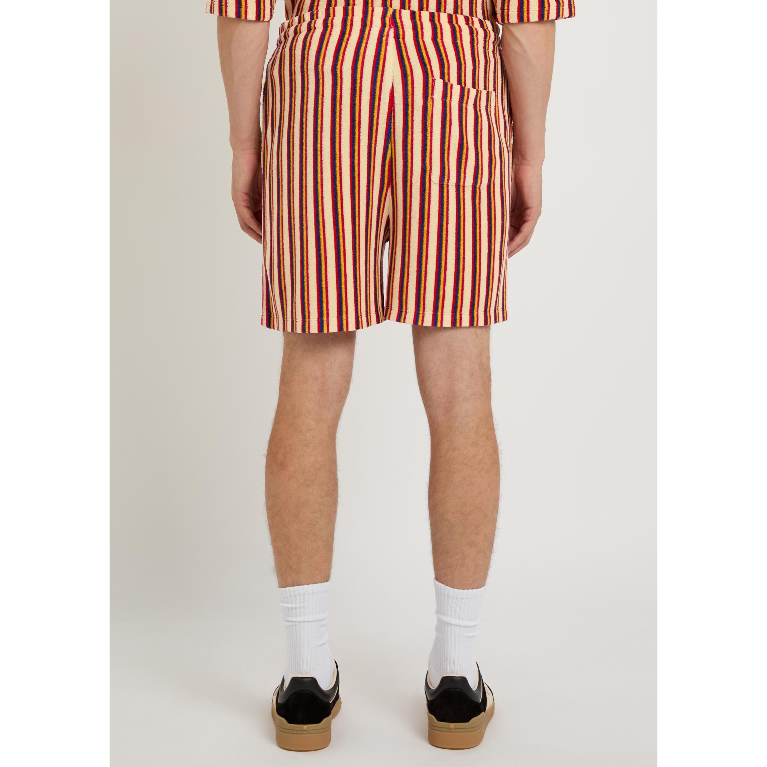 MULTICOLOURED 1 - Valentino - Men's Val Sponge Striped Jogger Shorts - 3