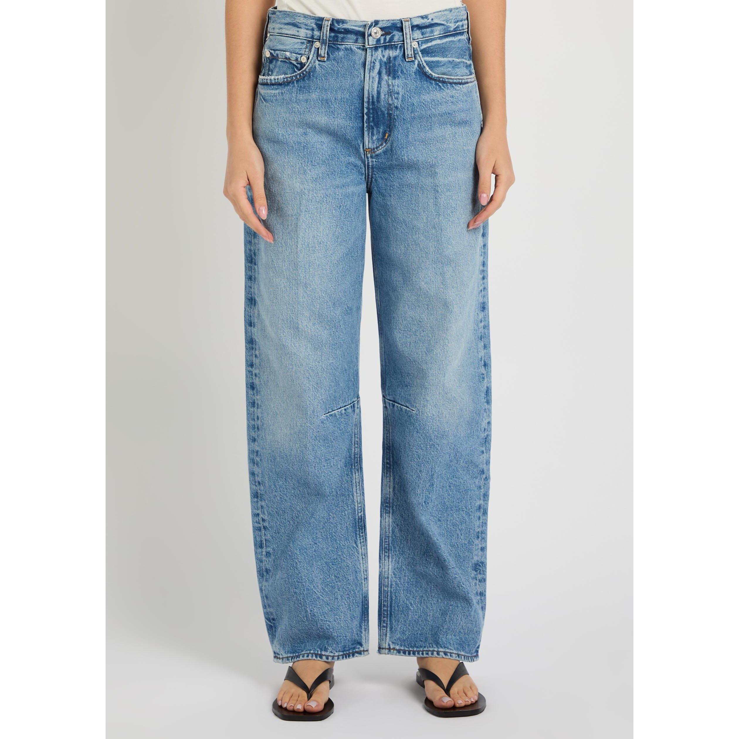 LIGHT BLUE - Citizens Of Humanity - Women's Miro Long Cupid Cotton Tapered Jeans - 2
