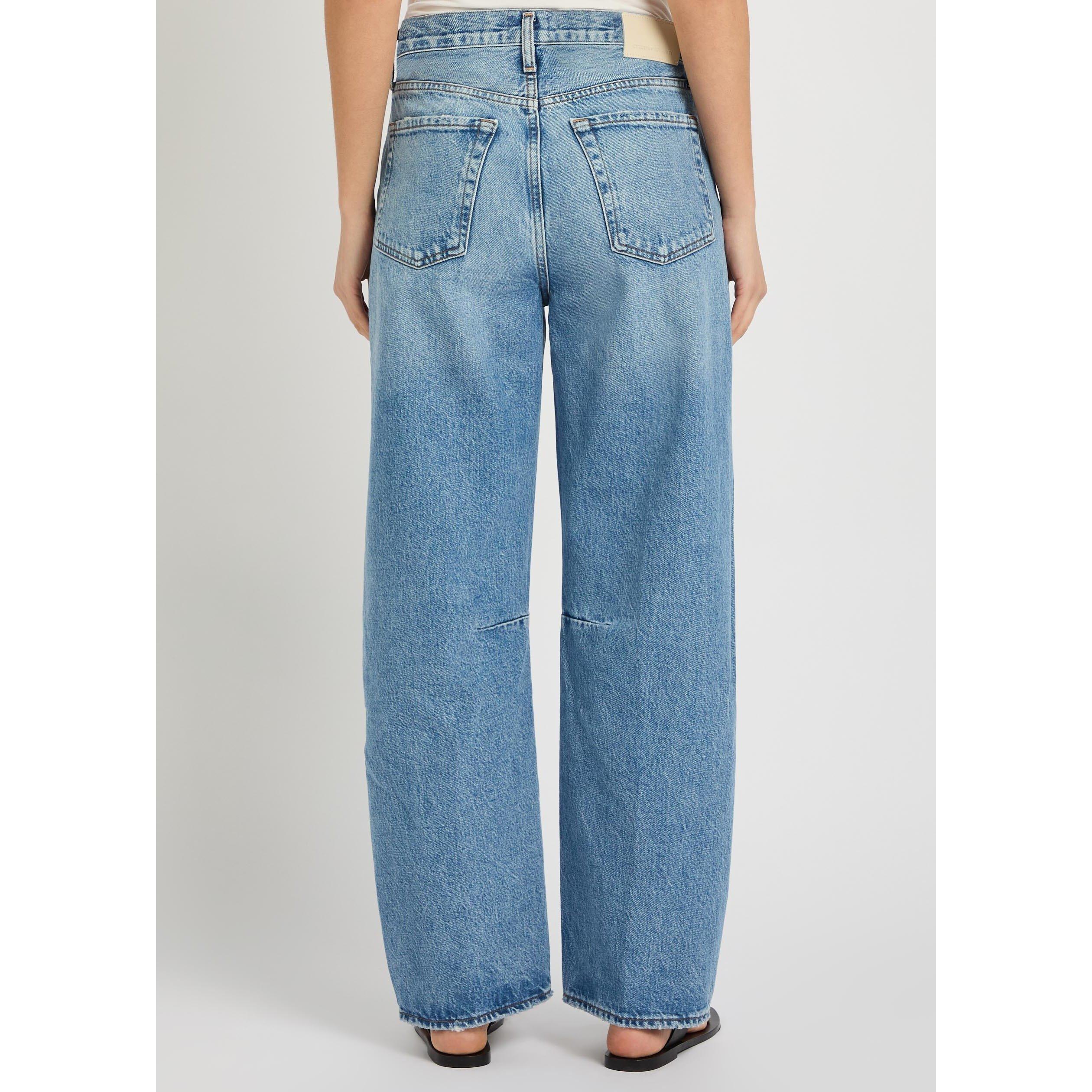 LIGHT BLUE - Citizens Of Humanity - Women's Miro Long Cupid Cotton Tapered Jeans - 3