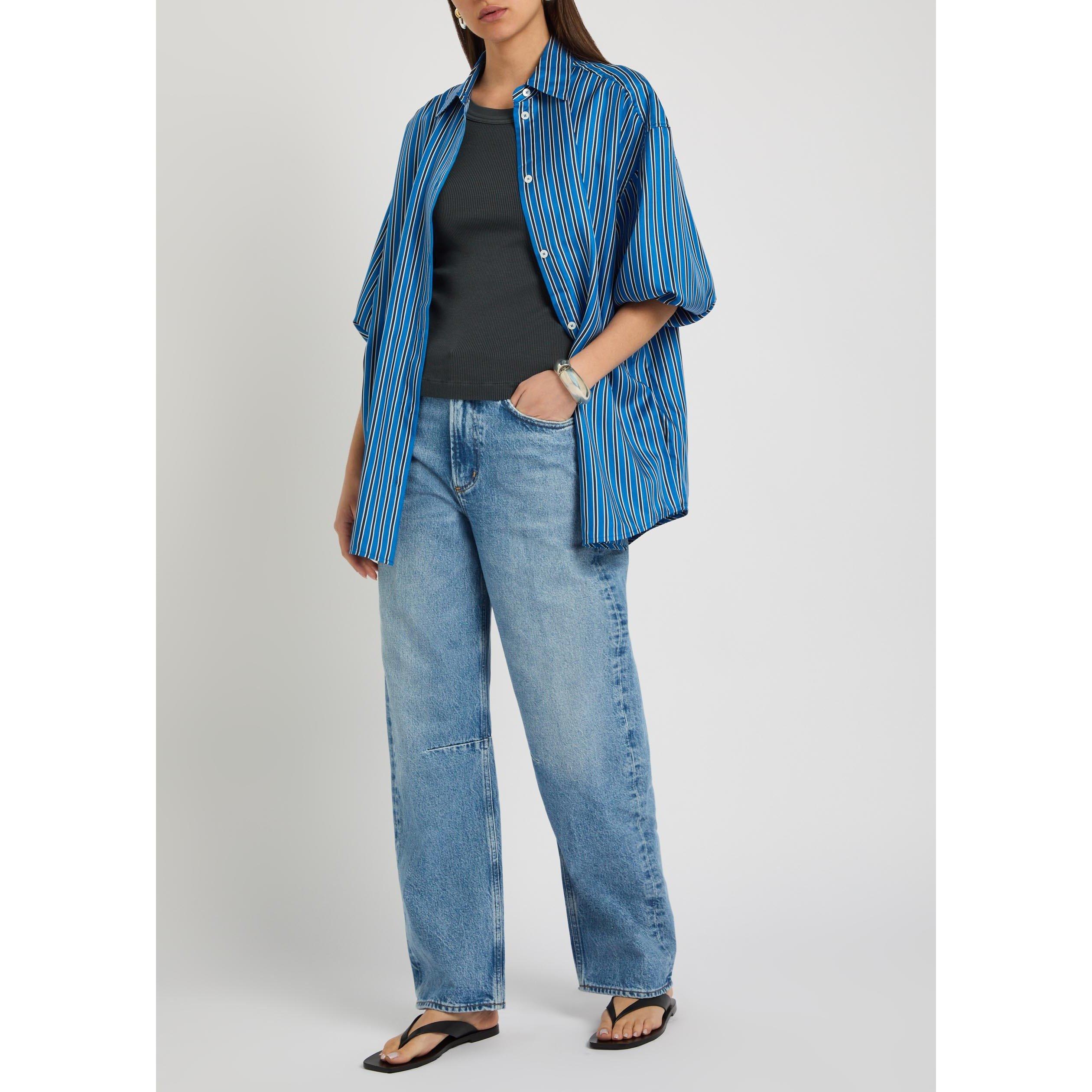 LIGHT BLUE - Citizens Of Humanity - Women's Miro Long Cupid Cotton Tapered Jeans - 5
