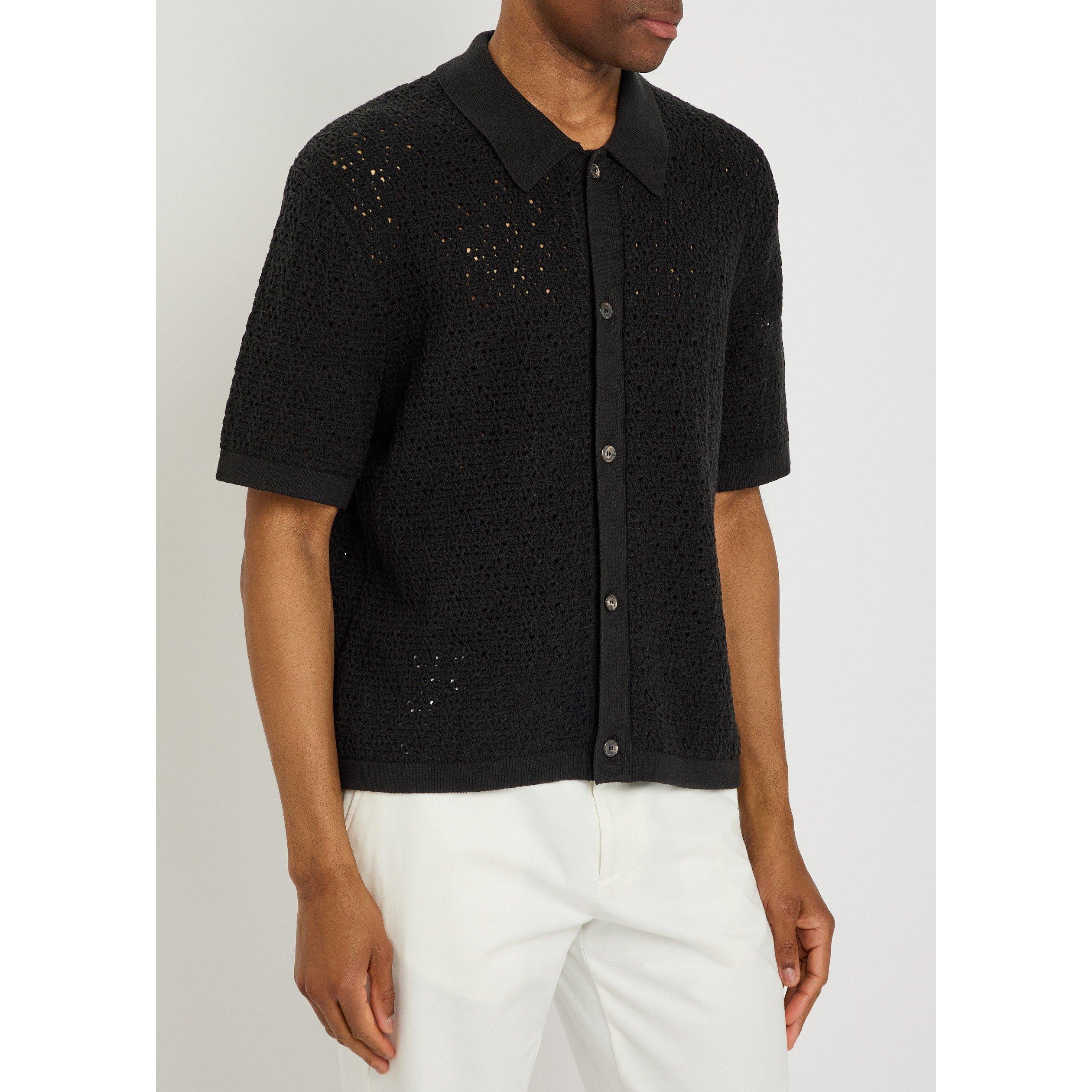 BLACK - Frame - FRAME KNIT SHIRT CARDIGAN SS - 2