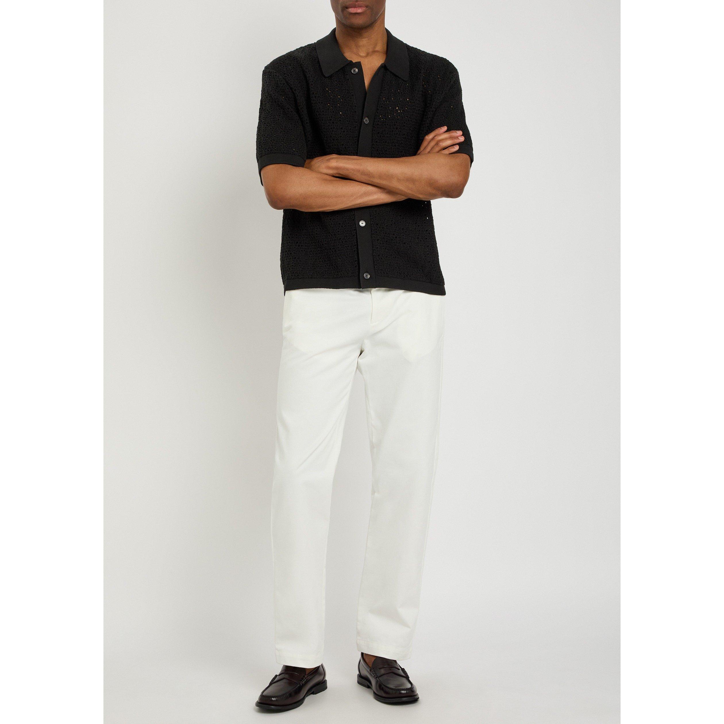 BLACK - Frame - FRAME KNIT SHIRT CARDIGAN SS - 5