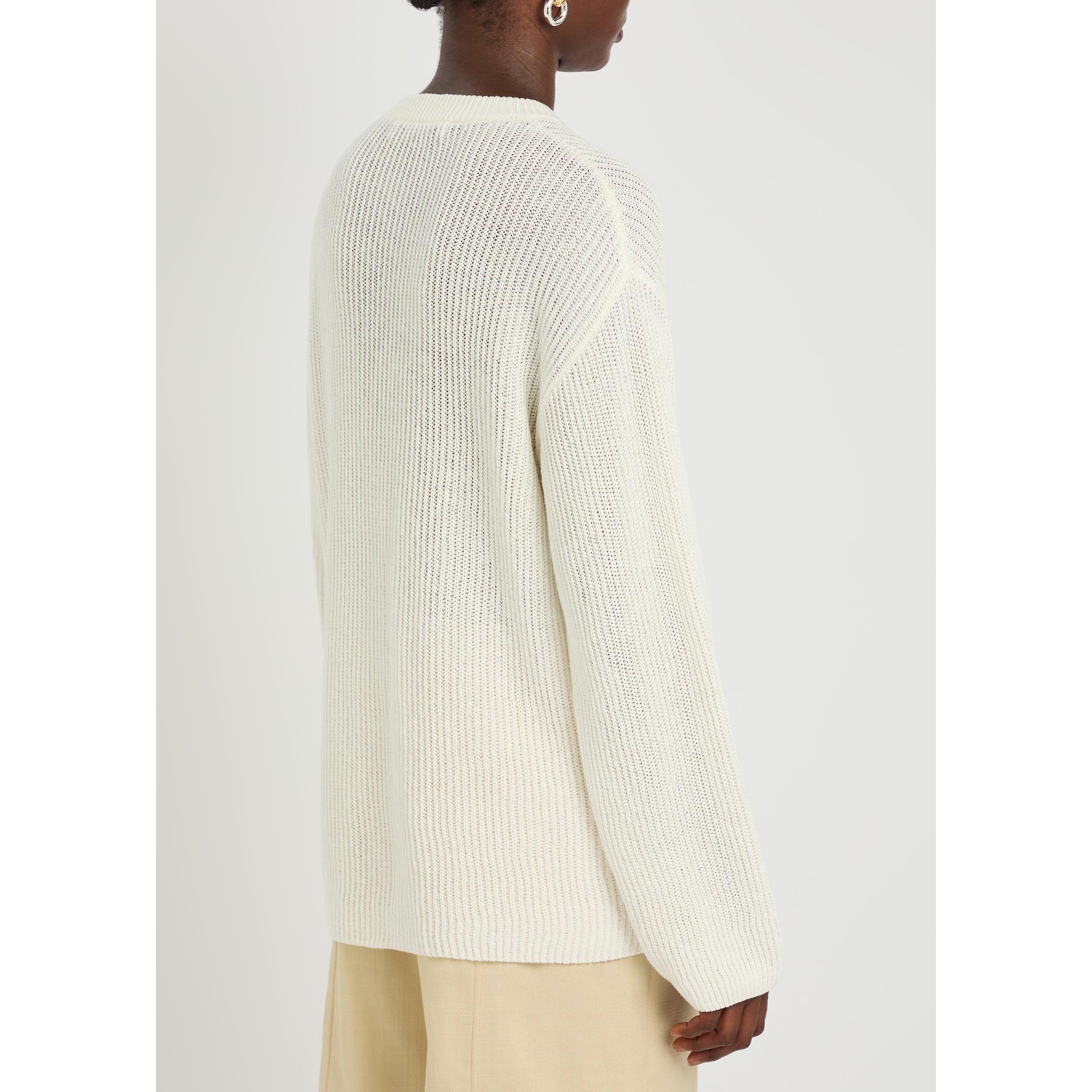 OFF WHITE - Another Tomorrow - DRAPED CREW KNIT - 3