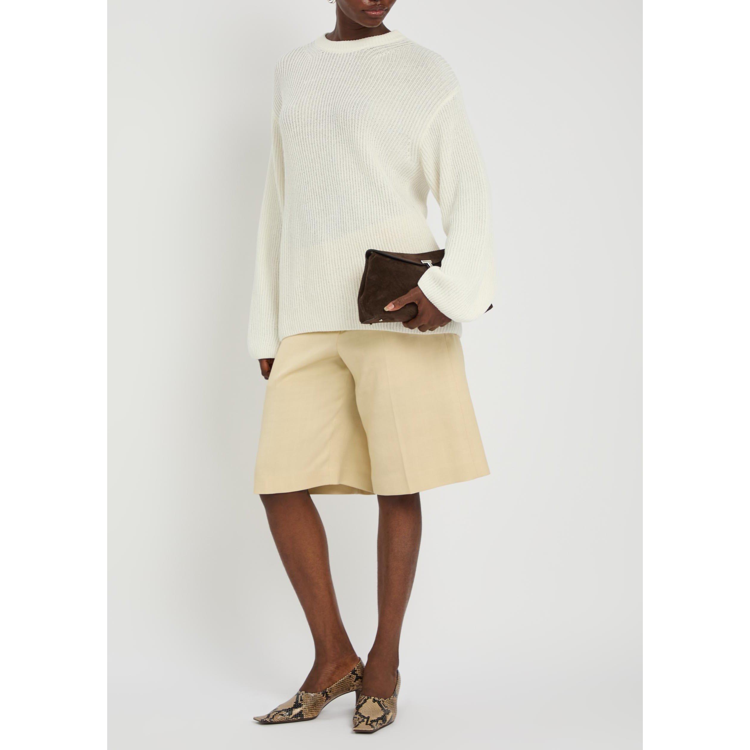 OFF WHITE - Another Tomorrow - DRAPED CREW KNIT - 5