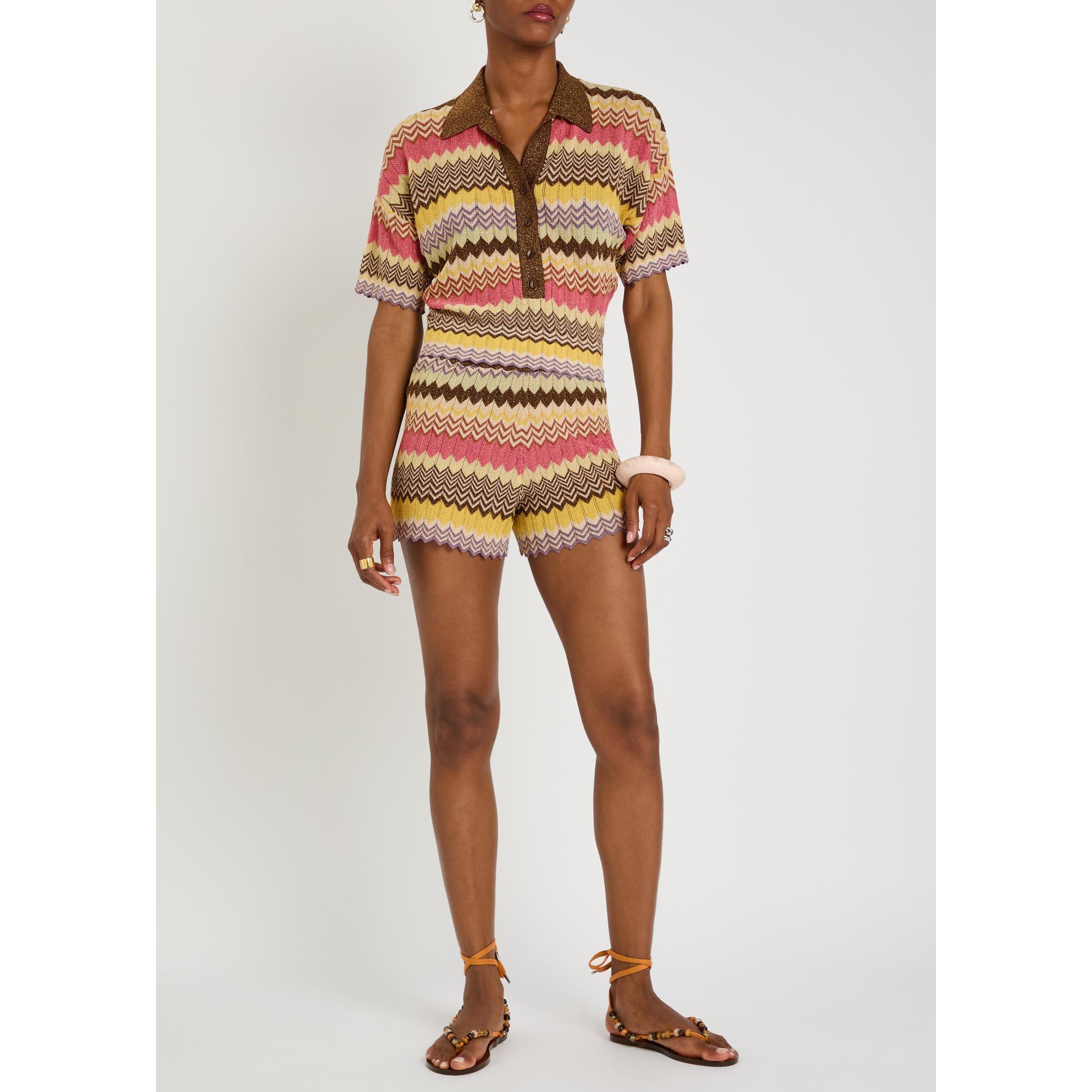 STRIPE - Faithfull The Brand - Women's Raya Slim-Fit Knitted Shorts - 5
